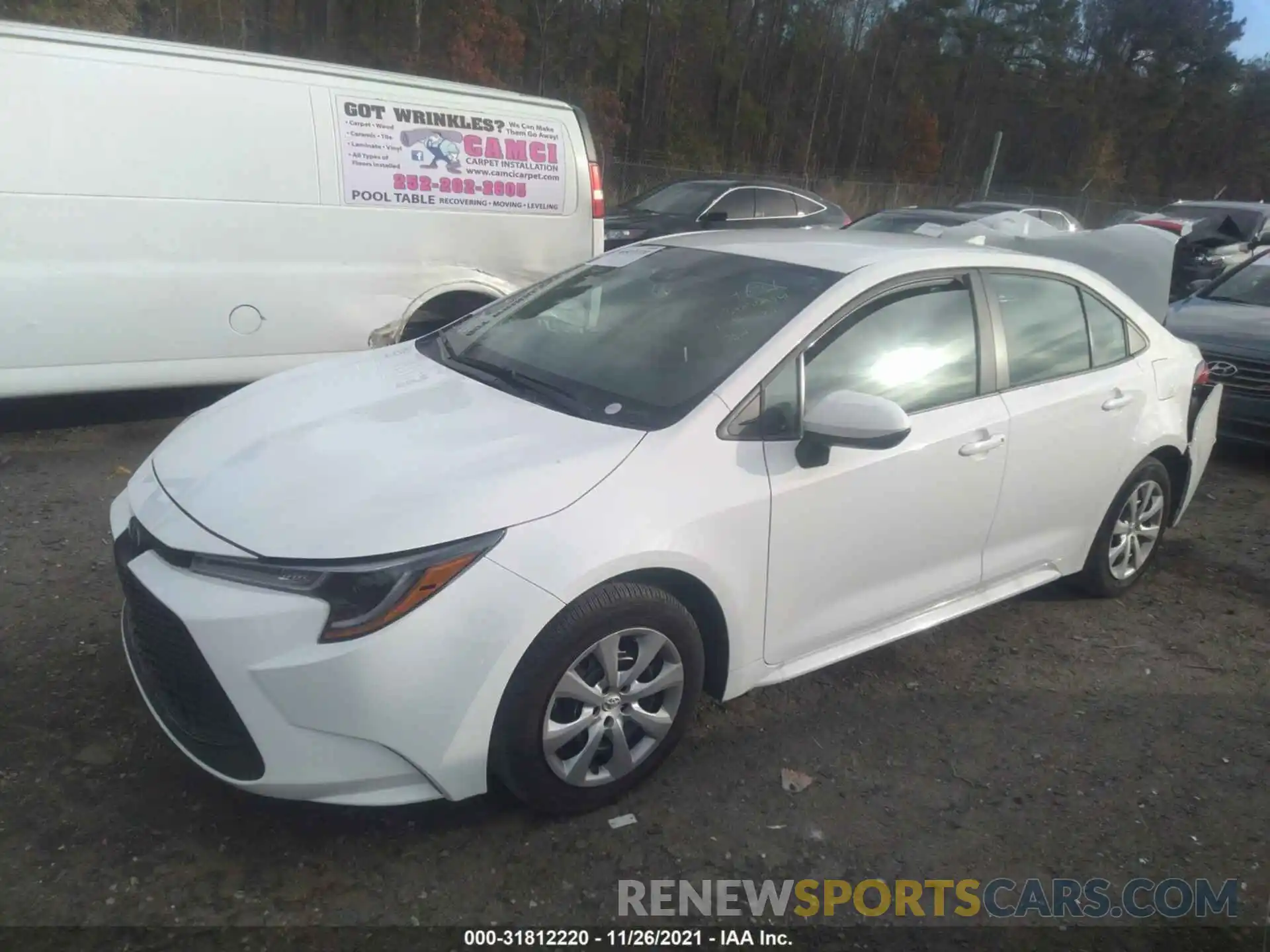 2 Photograph of a damaged car 5YFEPMAE6MP200623 TOYOTA COROLLA 2021