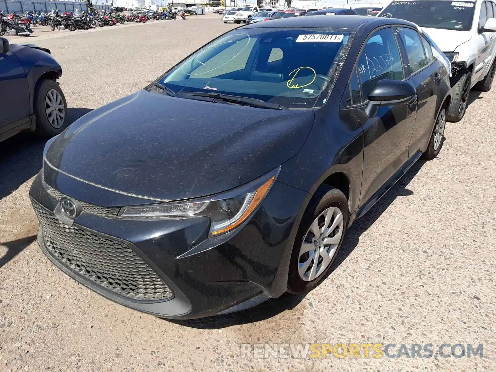 2 Photograph of a damaged car 5YFEPMAE6MP200749 TOYOTA COROLLA 2021