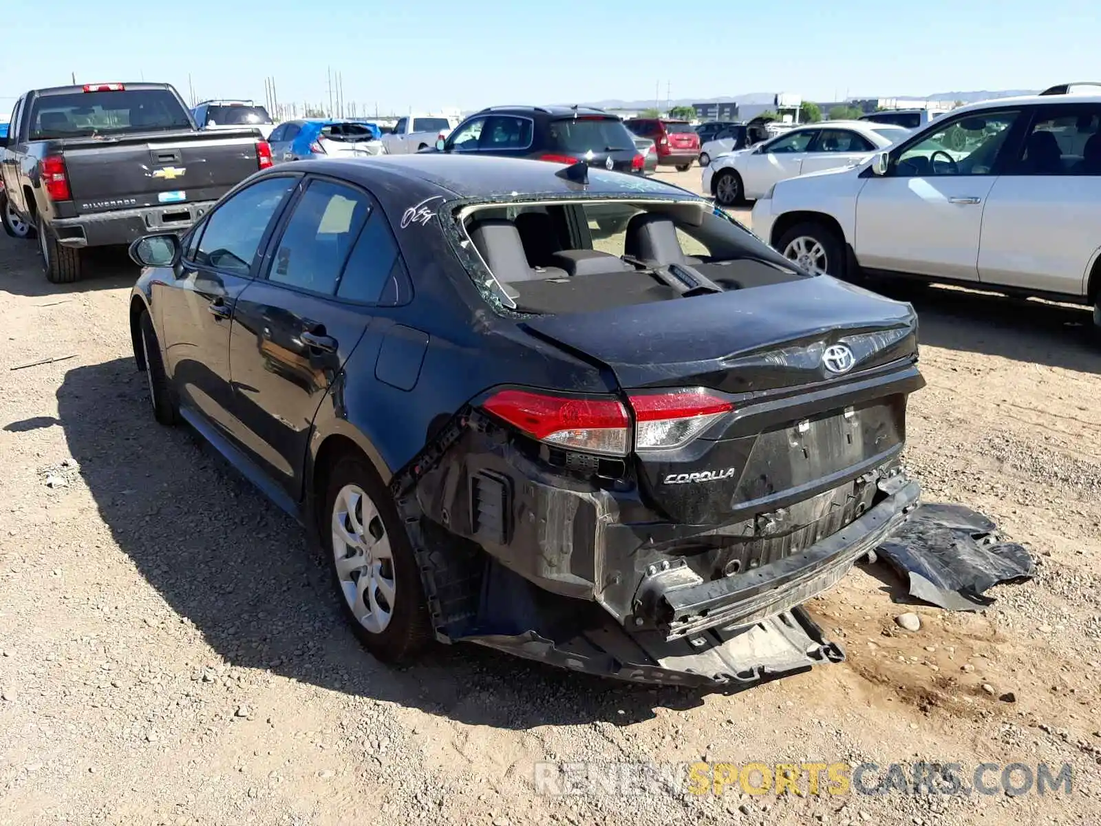 3 Photograph of a damaged car 5YFEPMAE6MP200749 TOYOTA COROLLA 2021