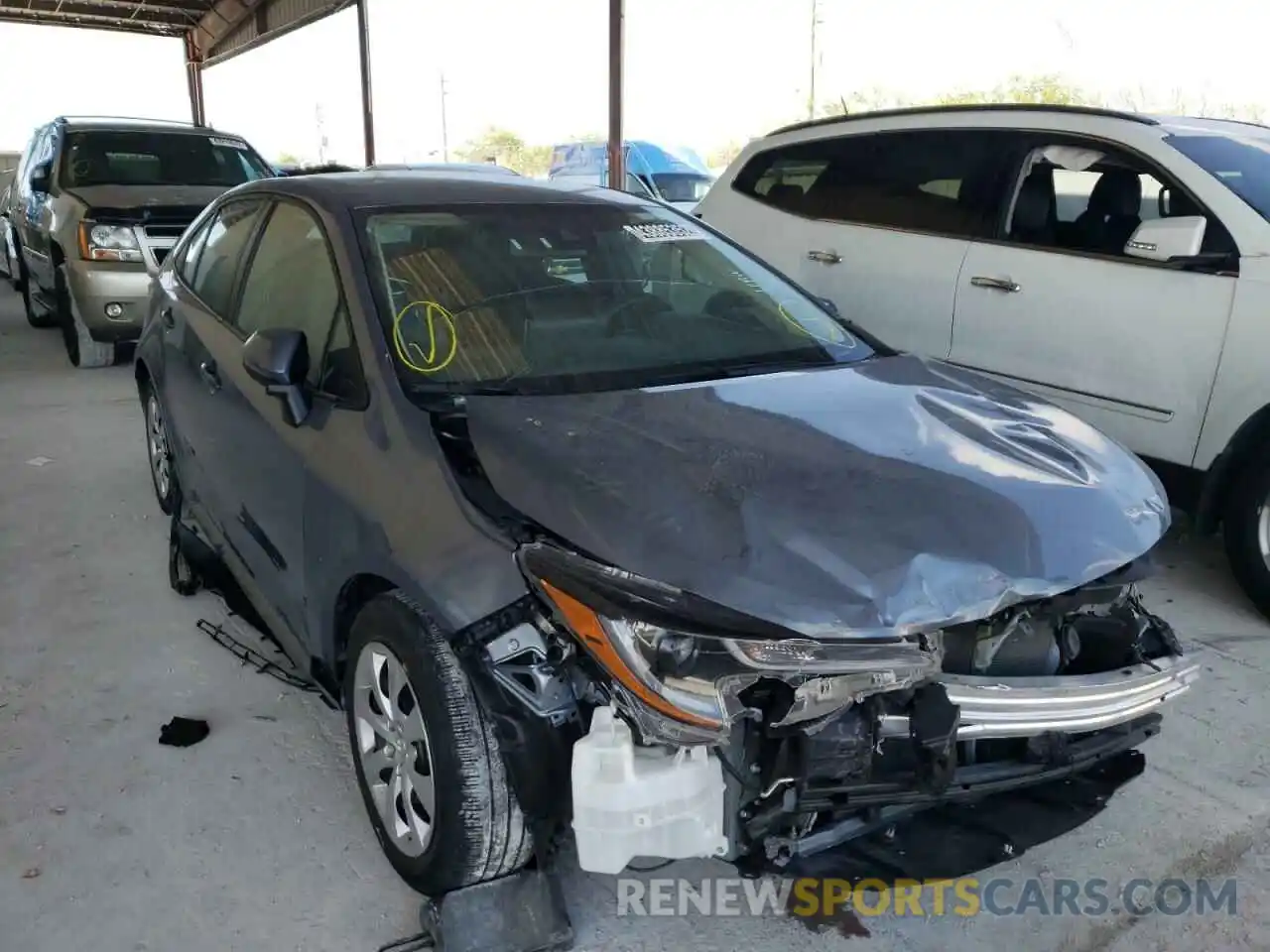 1 Photograph of a damaged car 5YFEPMAE6MP200816 TOYOTA COROLLA 2021