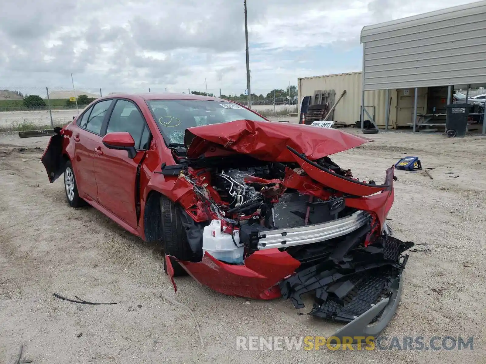 1 Photograph of a damaged car 5YFEPMAE6MP201190 TOYOTA COROLLA 2021