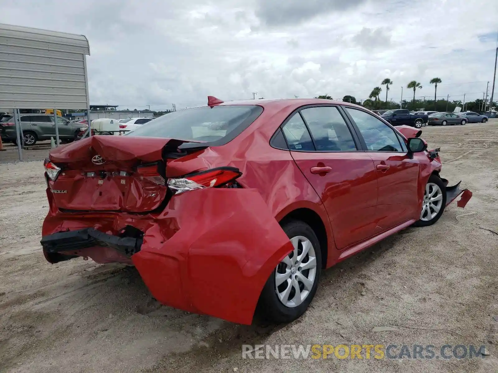 4 Photograph of a damaged car 5YFEPMAE6MP201190 TOYOTA COROLLA 2021