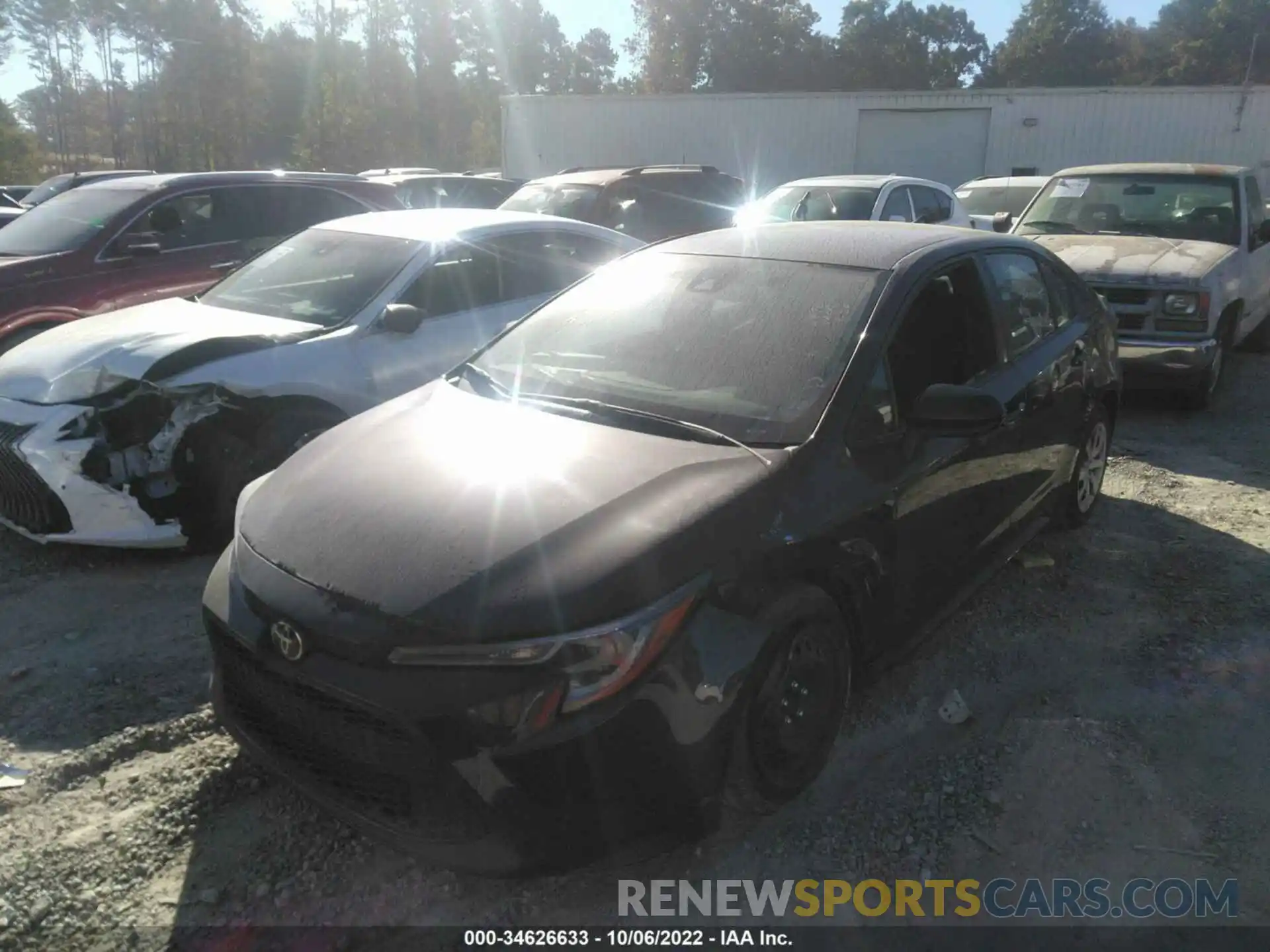 2 Photograph of a damaged car 5YFEPMAE6MP201626 TOYOTA COROLLA 2021