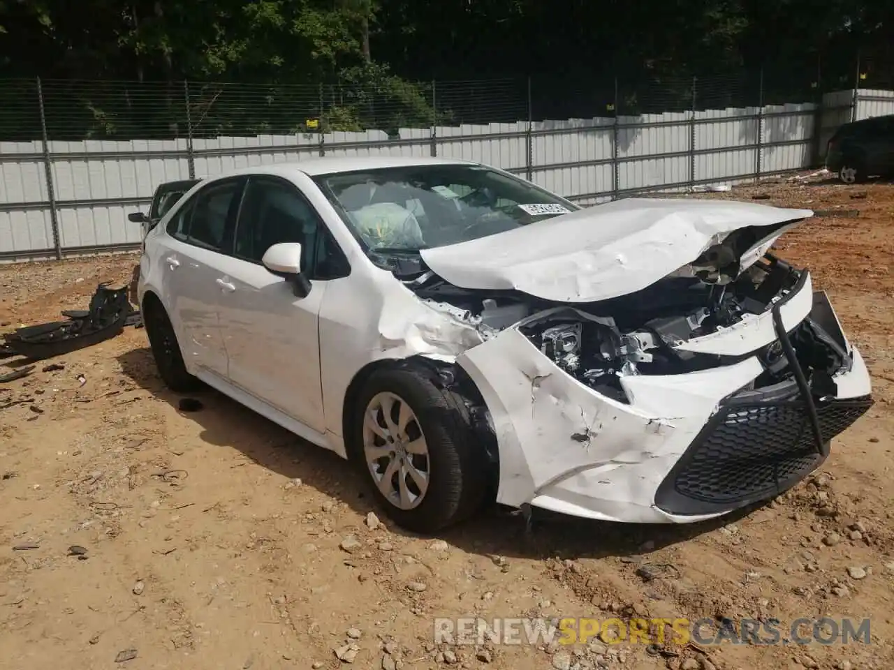 1 Photograph of a damaged car 5YFEPMAE6MP202792 TOYOTA COROLLA 2021