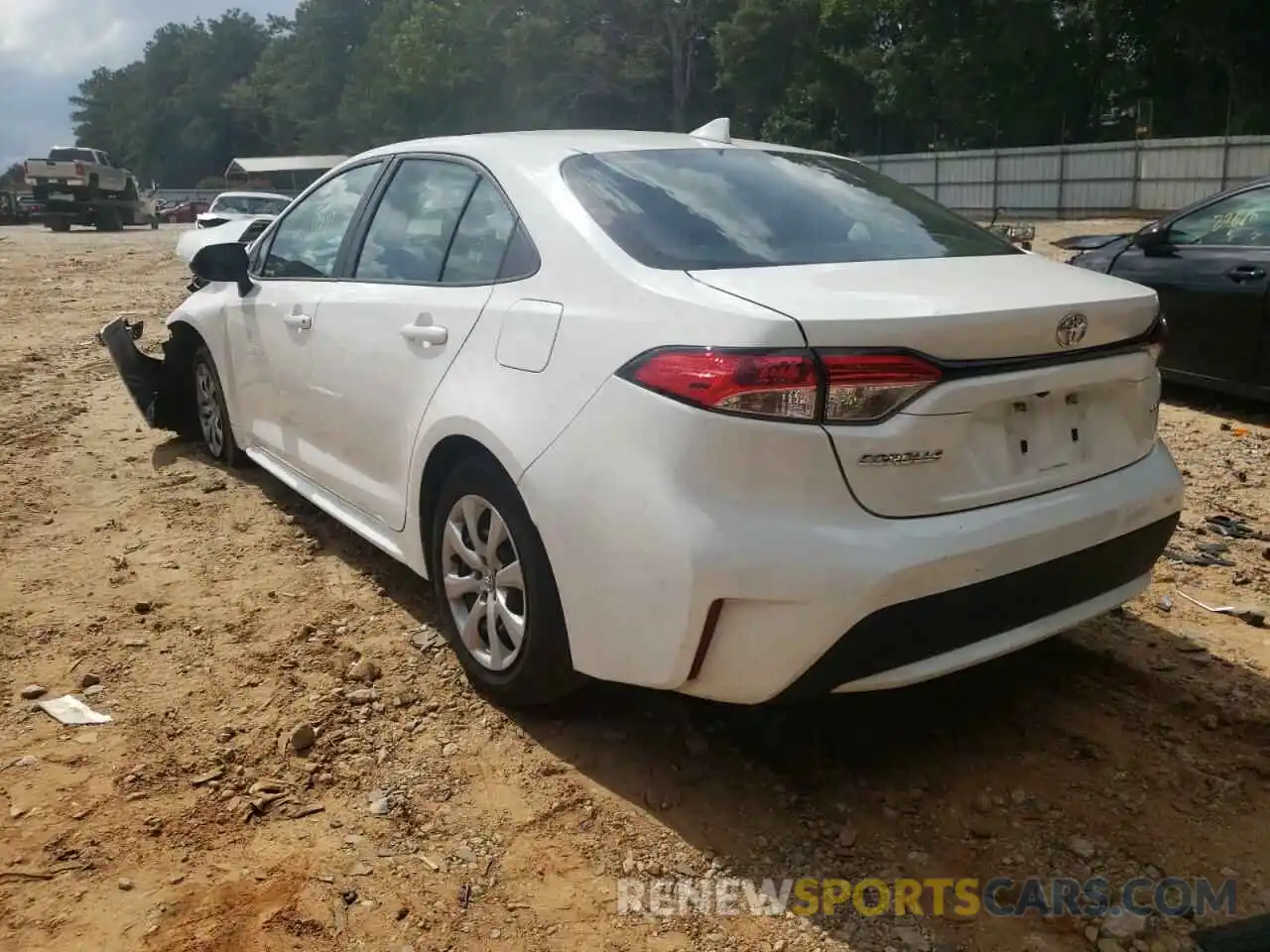 3 Photograph of a damaged car 5YFEPMAE6MP202792 TOYOTA COROLLA 2021