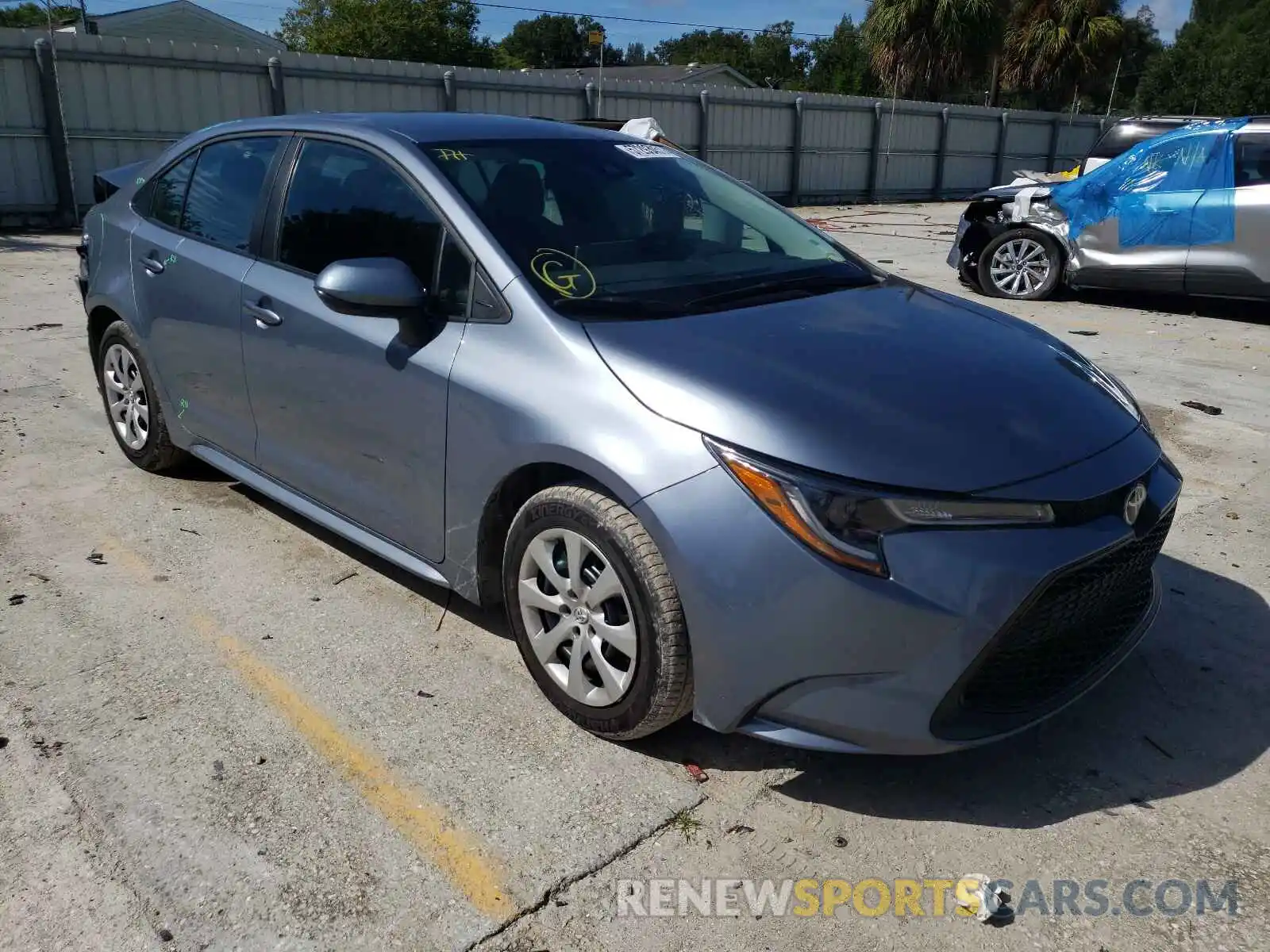 1 Photograph of a damaged car 5YFEPMAE6MP204087 TOYOTA COROLLA 2021