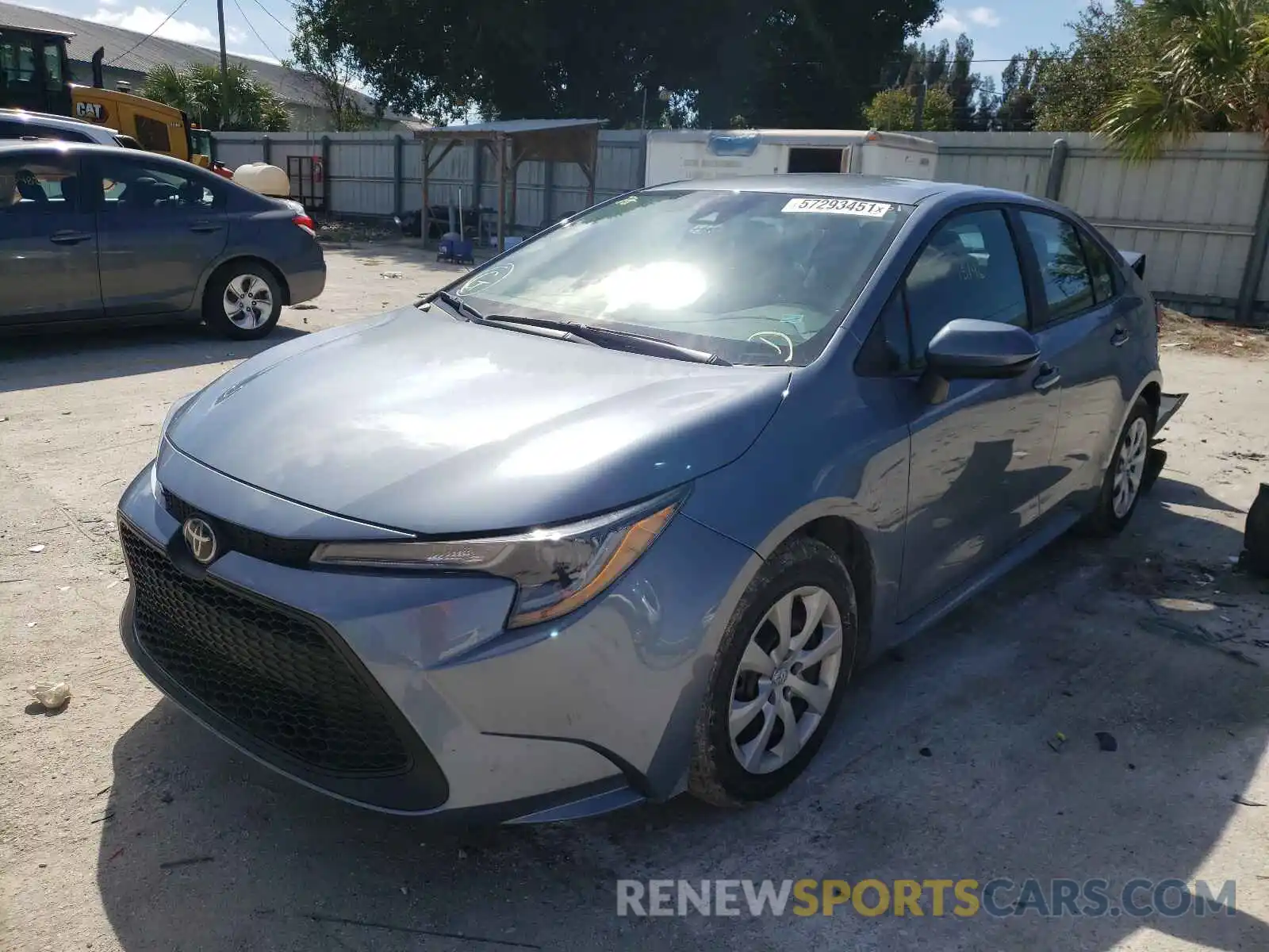 2 Photograph of a damaged car 5YFEPMAE6MP204087 TOYOTA COROLLA 2021