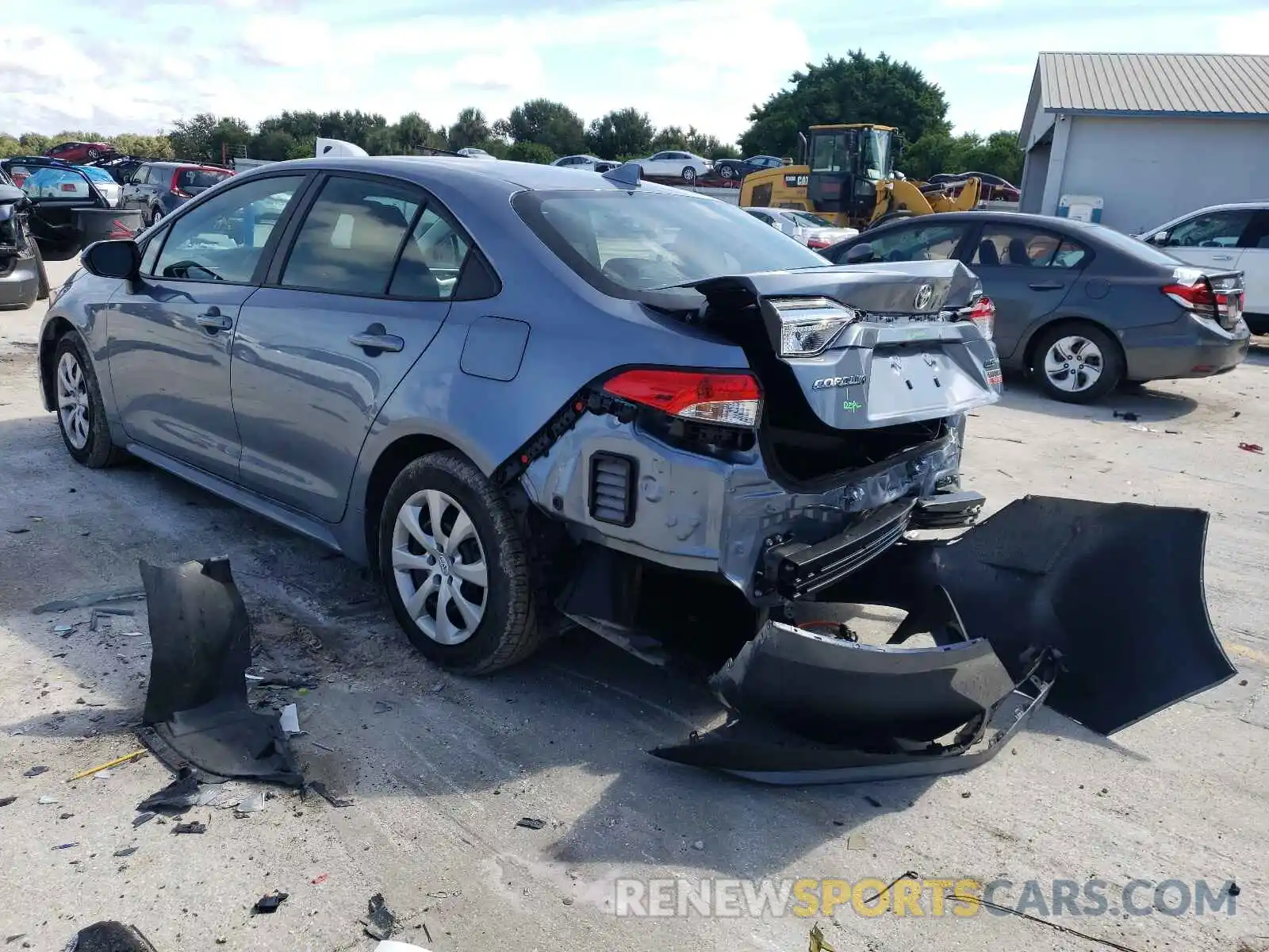 3 Photograph of a damaged car 5YFEPMAE6MP204087 TOYOTA COROLLA 2021