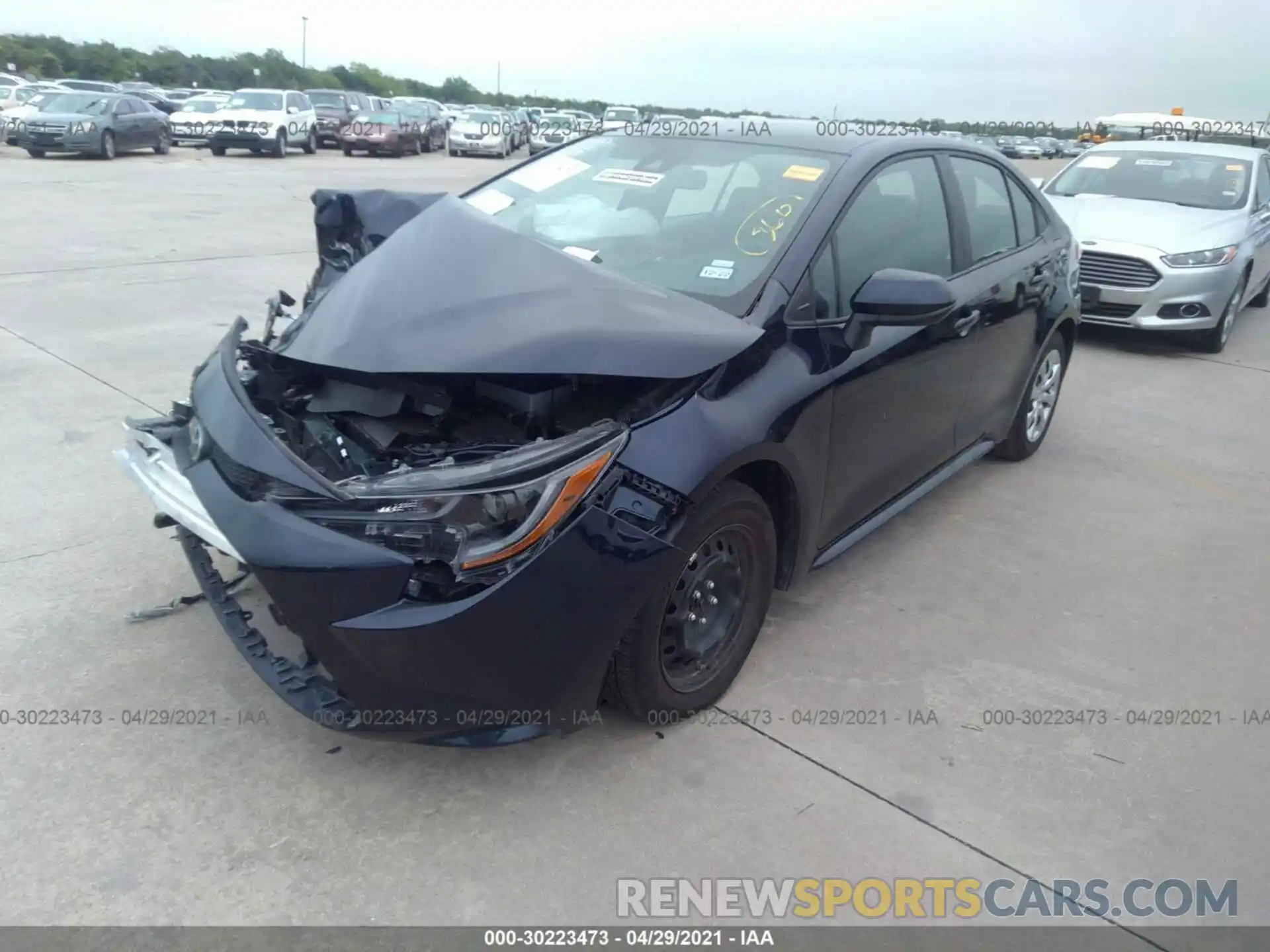 2 Photograph of a damaged car 5YFEPMAE6MP204168 TOYOTA COROLLA 2021