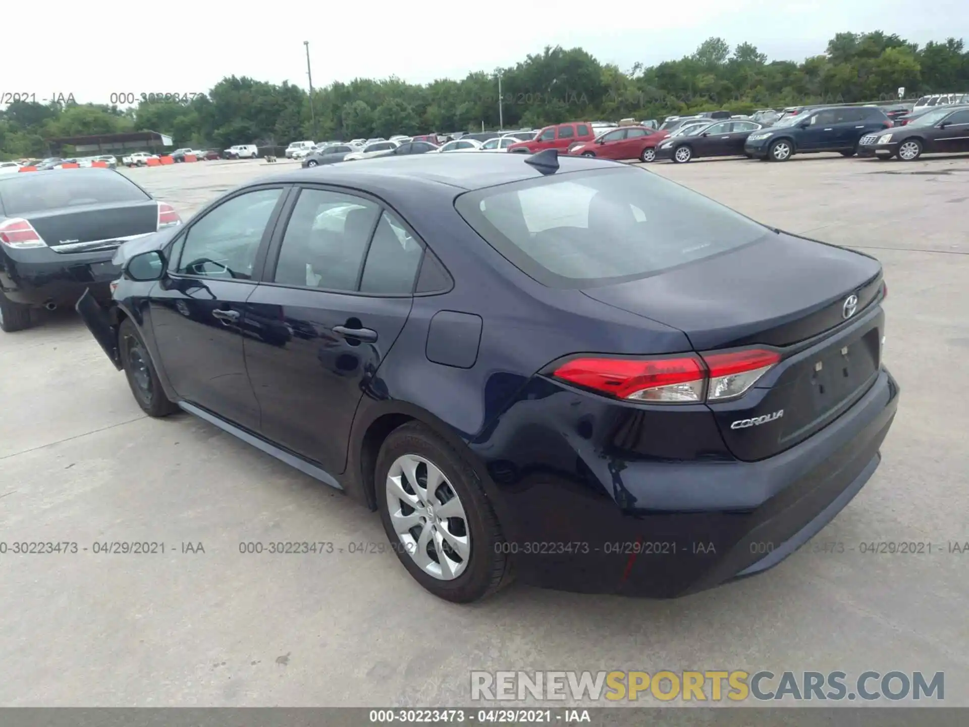 3 Photograph of a damaged car 5YFEPMAE6MP204168 TOYOTA COROLLA 2021