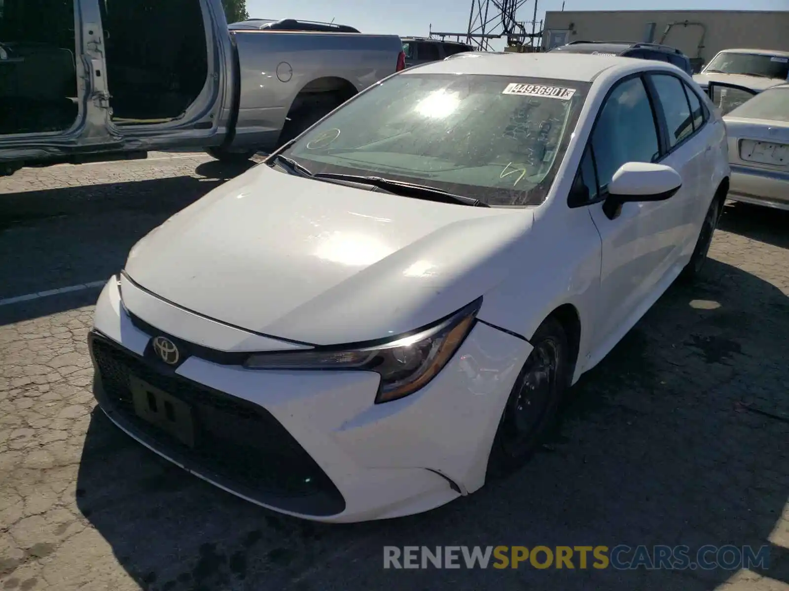 2 Photograph of a damaged car 5YFEPMAE6MP205546 TOYOTA COROLLA 2021