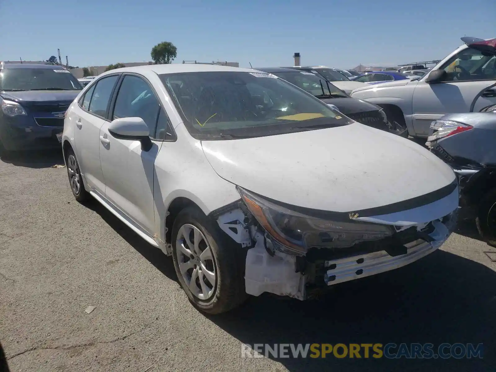 1 Photograph of a damaged car 5YFEPMAE6MP206406 TOYOTA COROLLA 2021