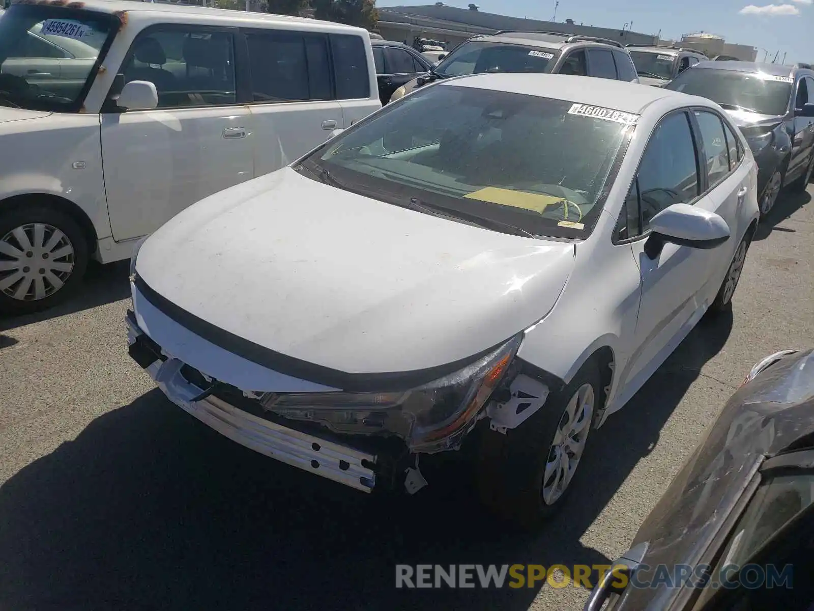 2 Photograph of a damaged car 5YFEPMAE6MP206406 TOYOTA COROLLA 2021