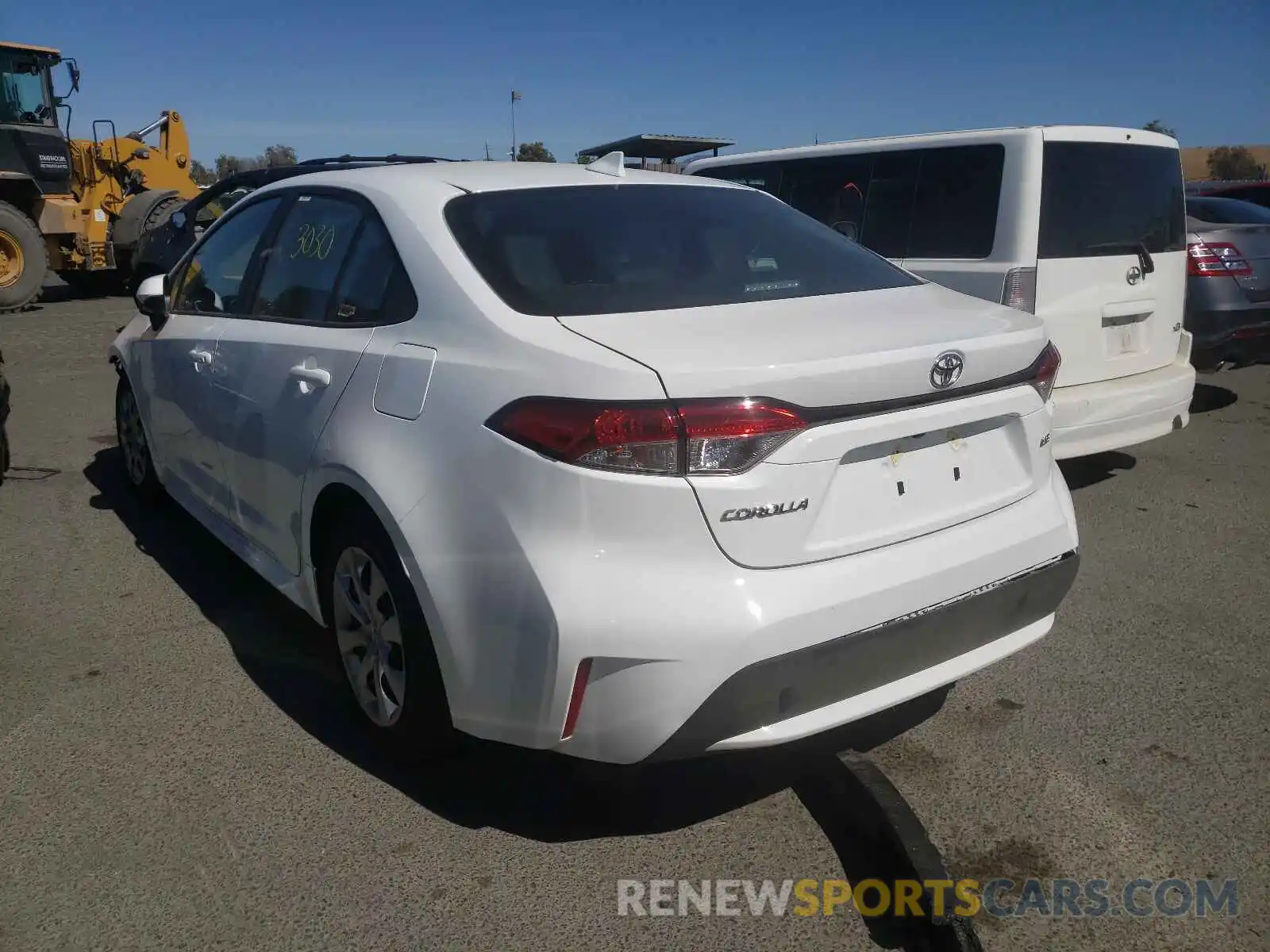 3 Photograph of a damaged car 5YFEPMAE6MP206406 TOYOTA COROLLA 2021