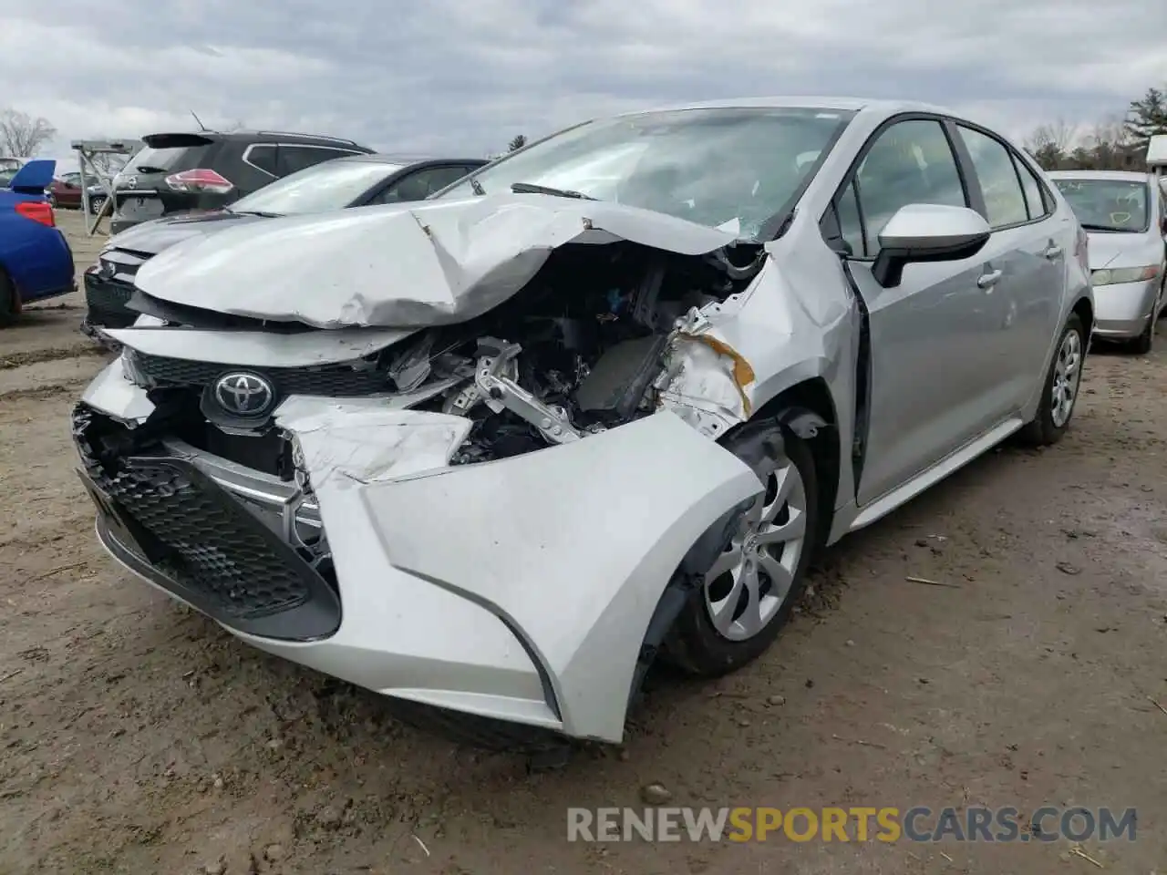 2 Photograph of a damaged car 5YFEPMAE6MP206647 TOYOTA COROLLA 2021