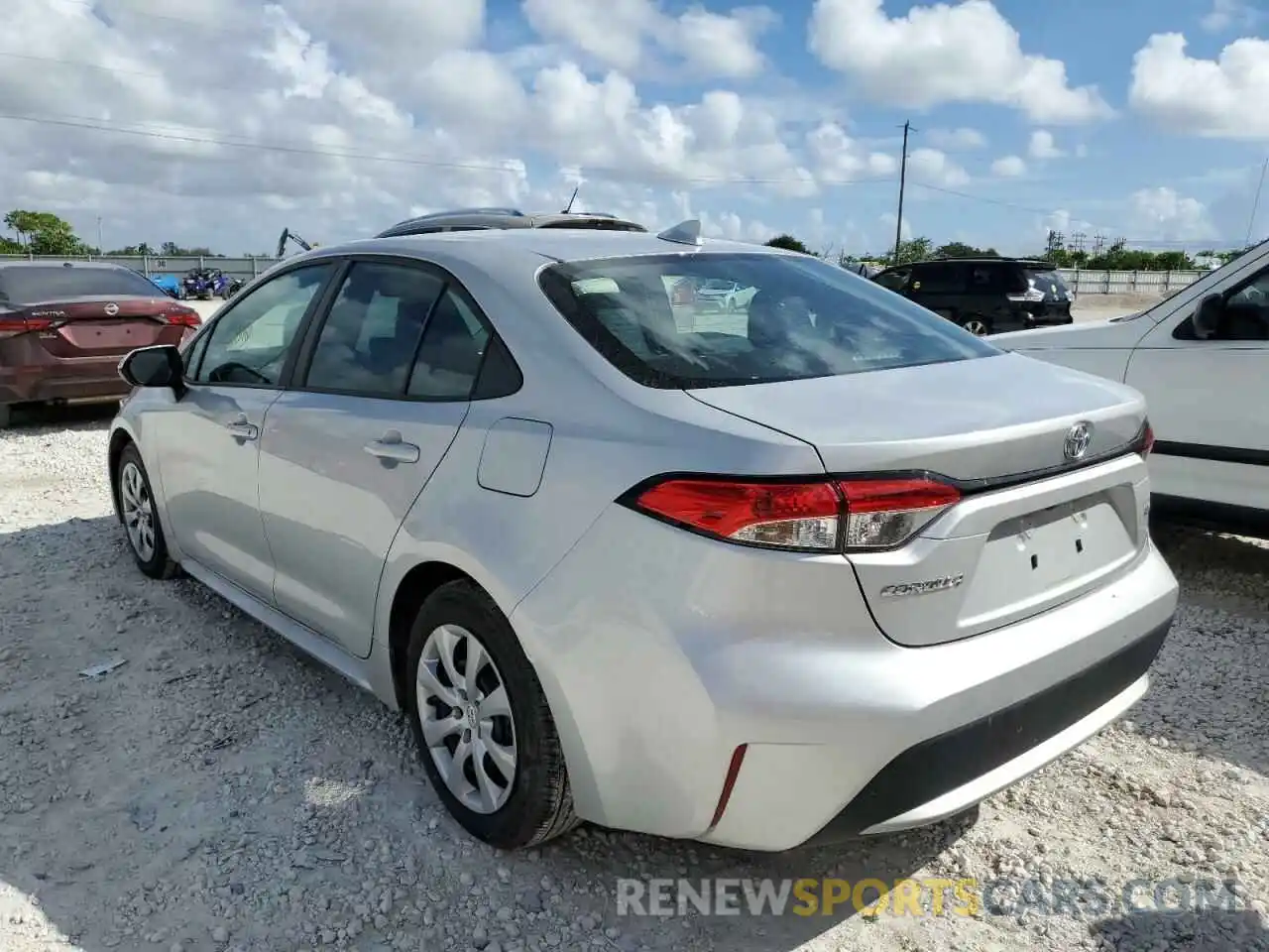 3 Photograph of a damaged car 5YFEPMAE6MP206664 TOYOTA COROLLA 2021