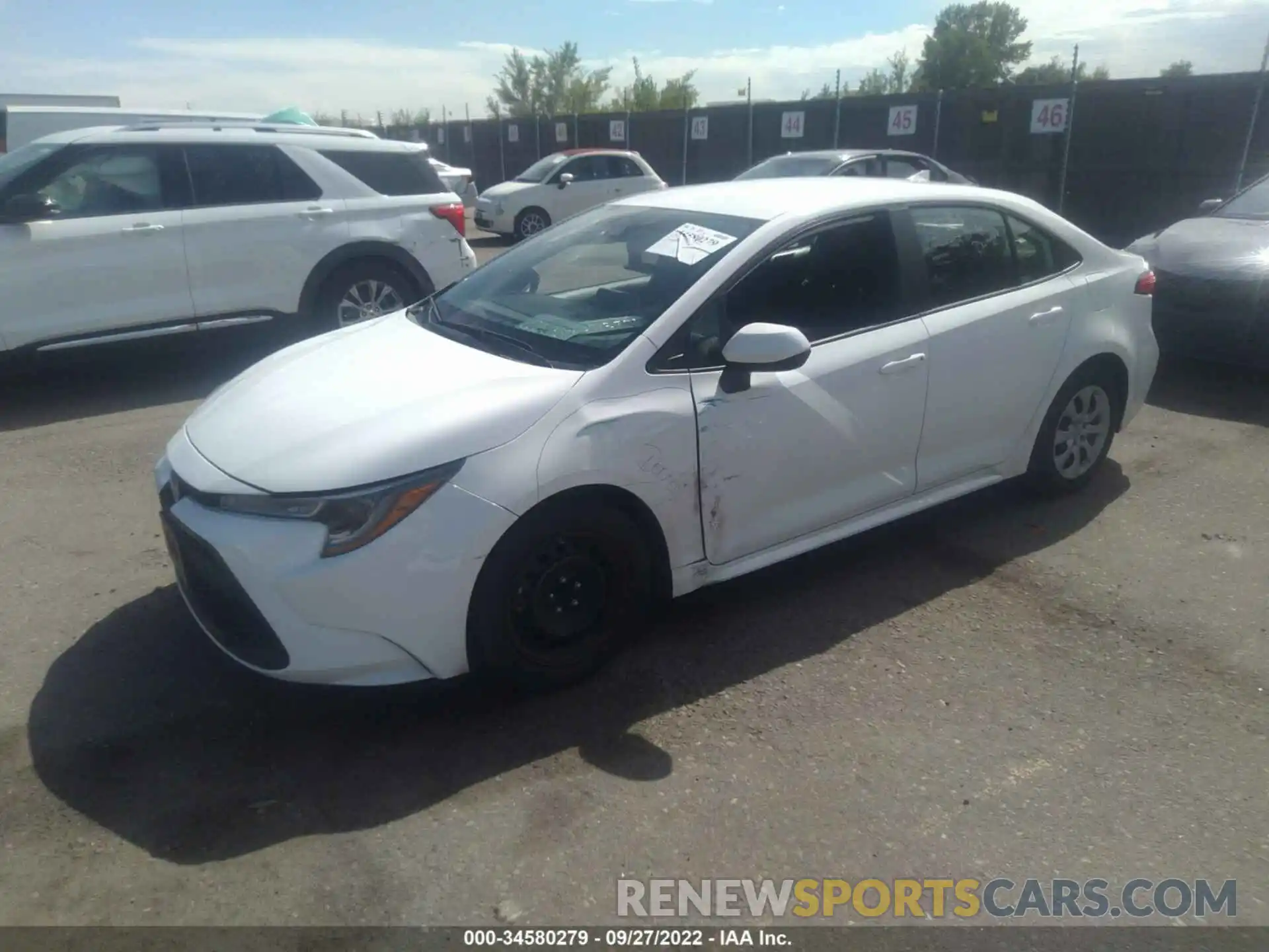 2 Photograph of a damaged car 5YFEPMAE6MP208009 TOYOTA COROLLA 2021