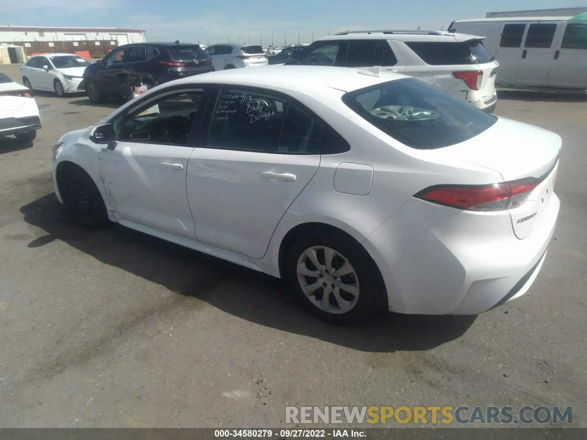 3 Photograph of a damaged car 5YFEPMAE6MP208009 TOYOTA COROLLA 2021