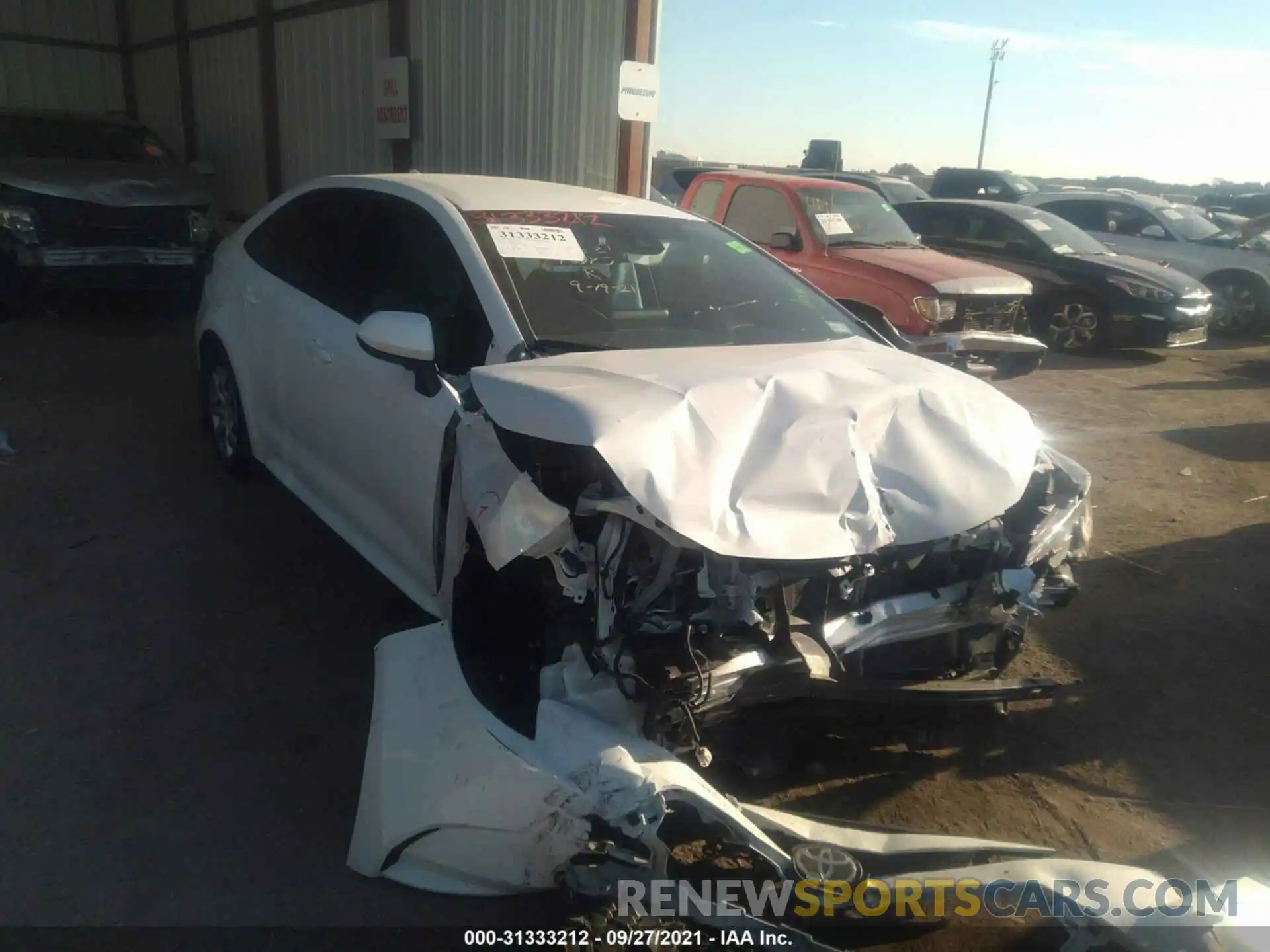 1 Photograph of a damaged car 5YFEPMAE6MP208401 TOYOTA COROLLA 2021