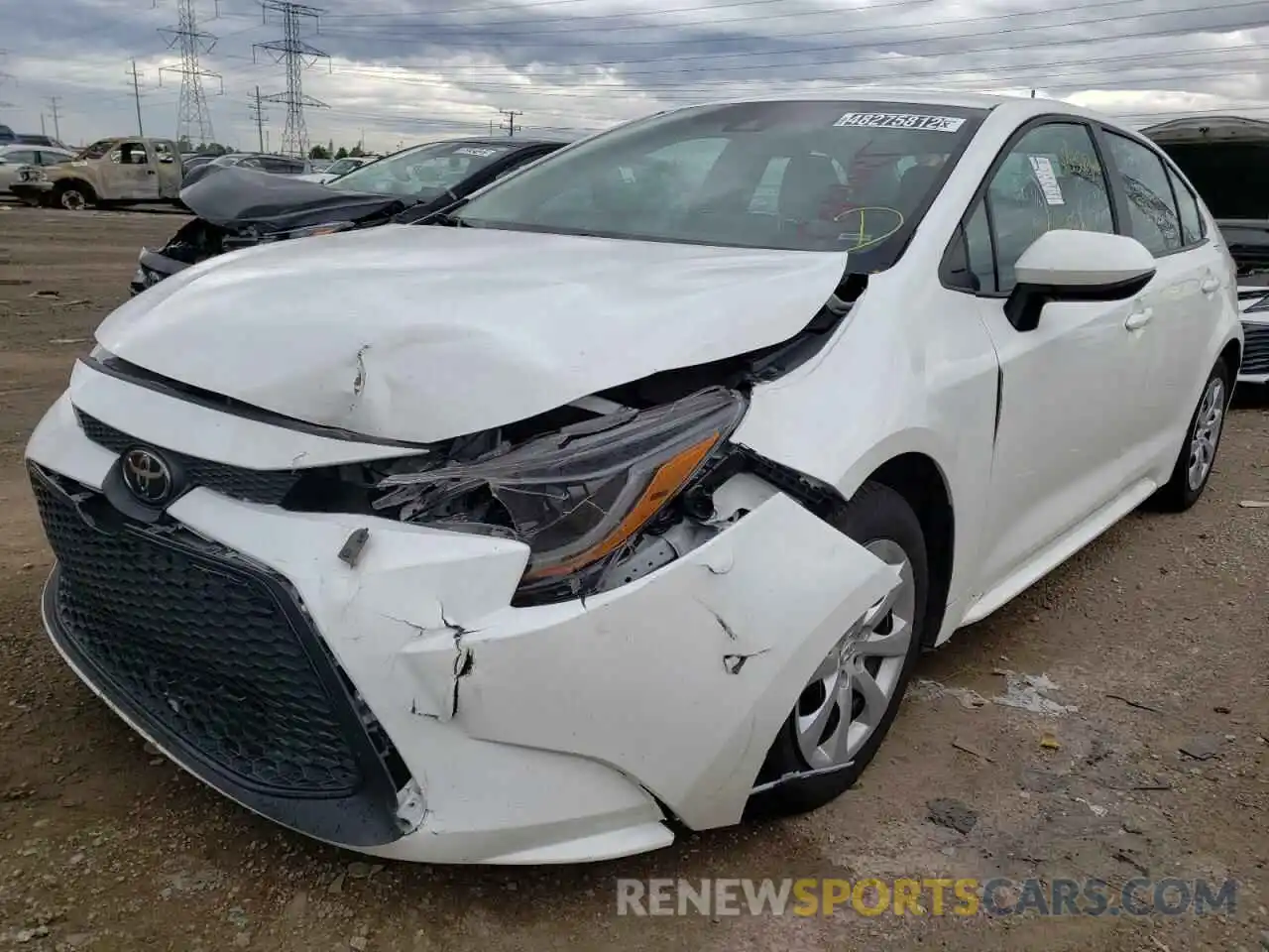 2 Photograph of a damaged car 5YFEPMAE6MP208480 TOYOTA COROLLA 2021