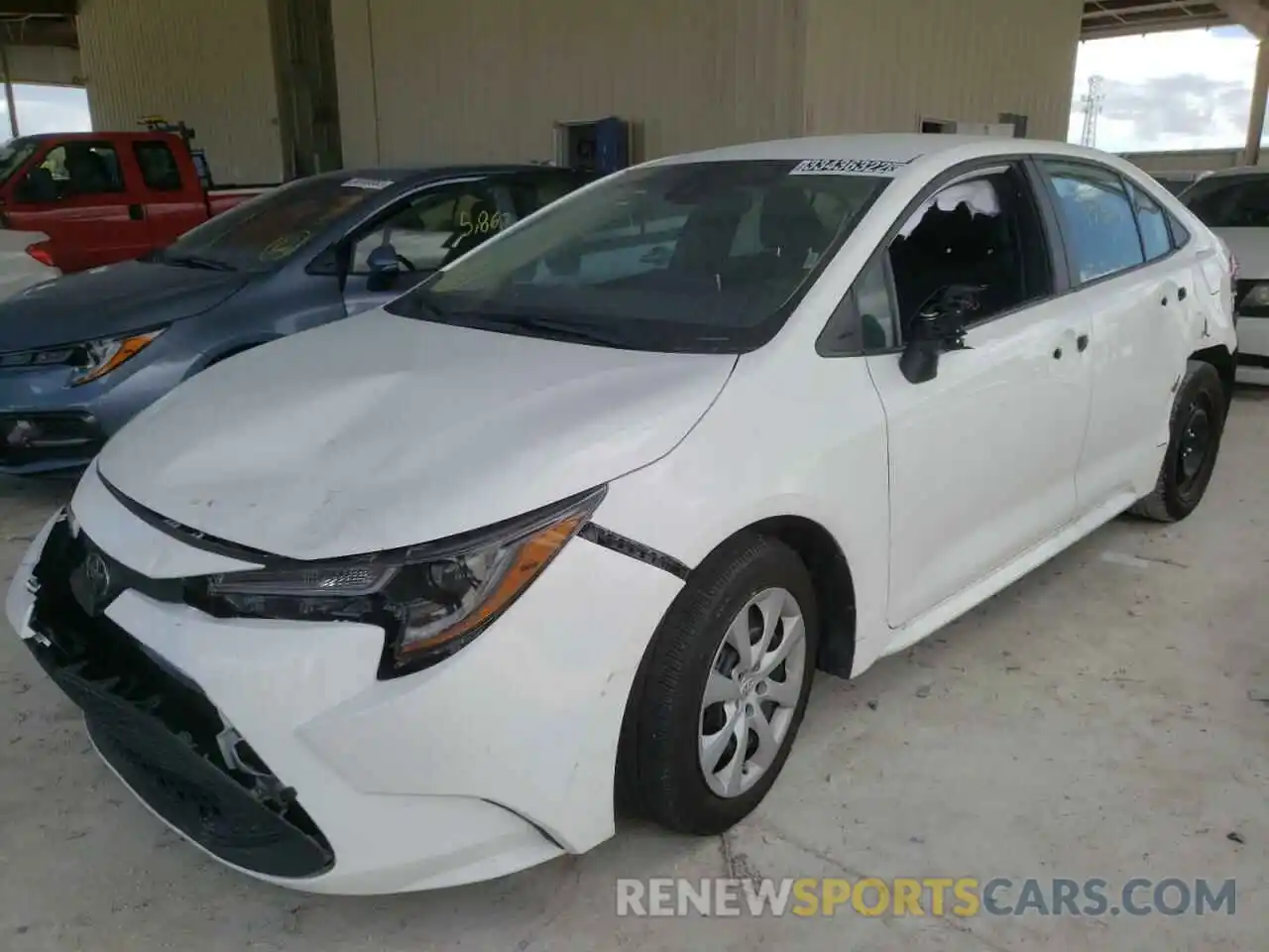 2 Photograph of a damaged car 5YFEPMAE6MP209287 TOYOTA COROLLA 2021