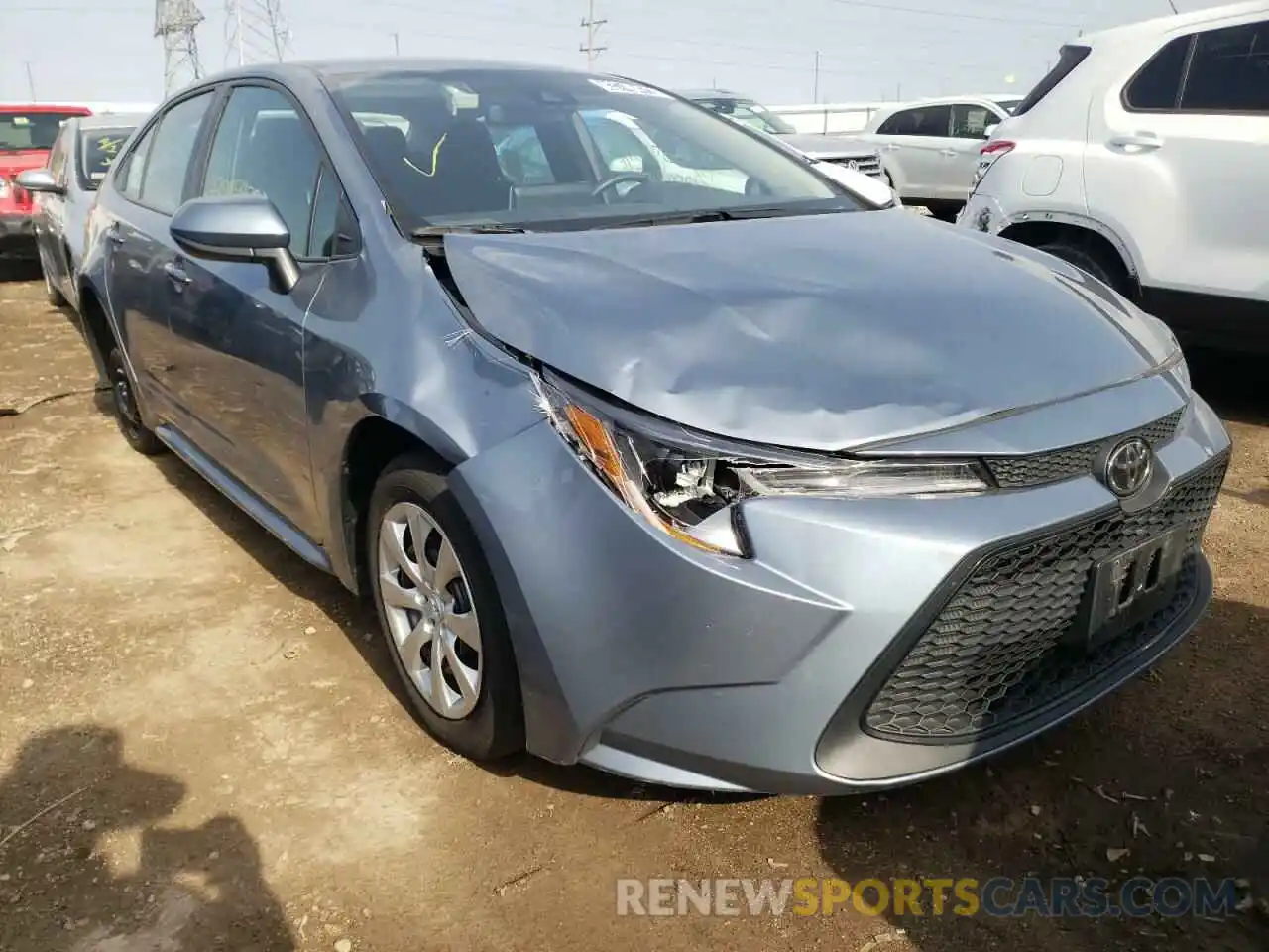 1 Photograph of a damaged car 5YFEPMAE6MP209595 TOYOTA COROLLA 2021