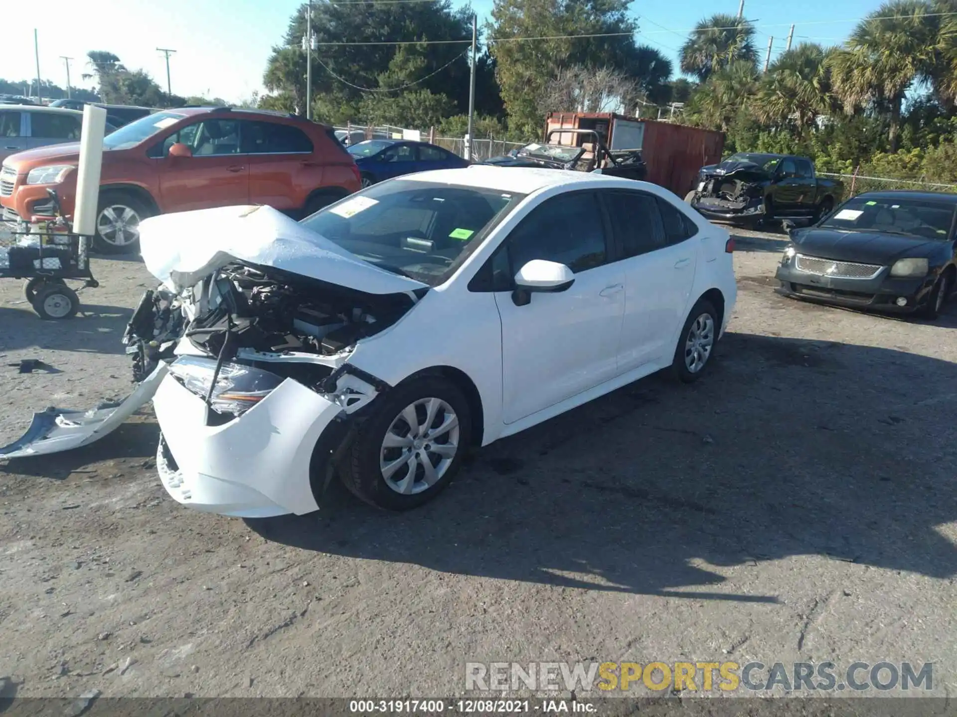 2 Photograph of a damaged car 5YFEPMAE6MP209838 TOYOTA COROLLA 2021