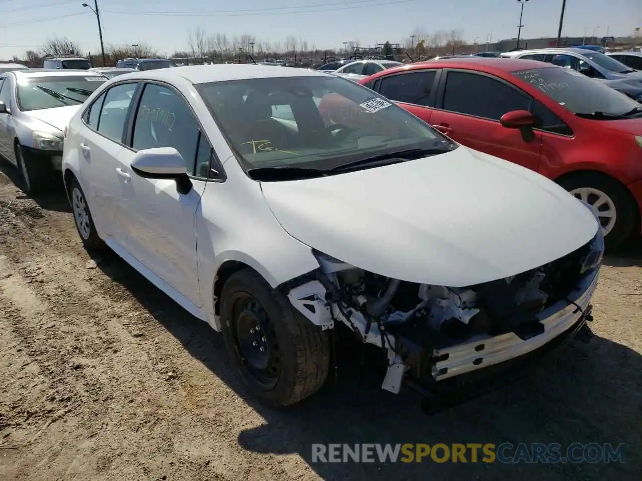 1 Photograph of a damaged car 5YFEPMAE6MP213064 TOYOTA COROLLA 2021