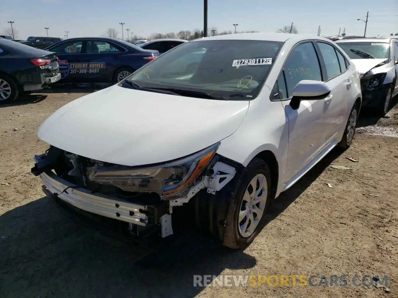 2 Photograph of a damaged car 5YFEPMAE6MP213064 TOYOTA COROLLA 2021