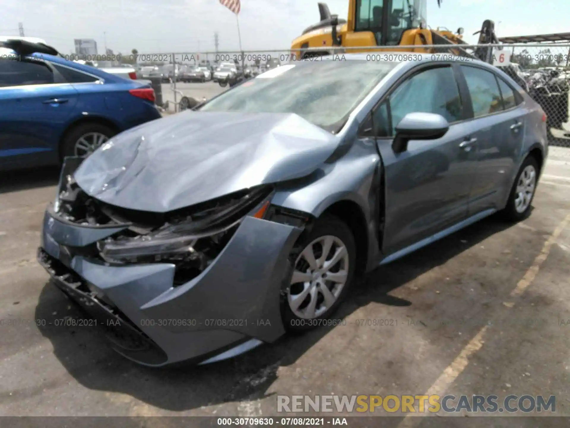 2 Photograph of a damaged car 5YFEPMAE6MP214330 TOYOTA COROLLA 2021