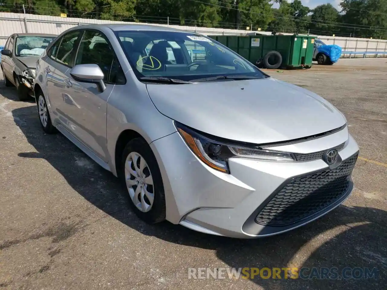 1 Photograph of a damaged car 5YFEPMAE6MP214439 TOYOTA COROLLA 2021