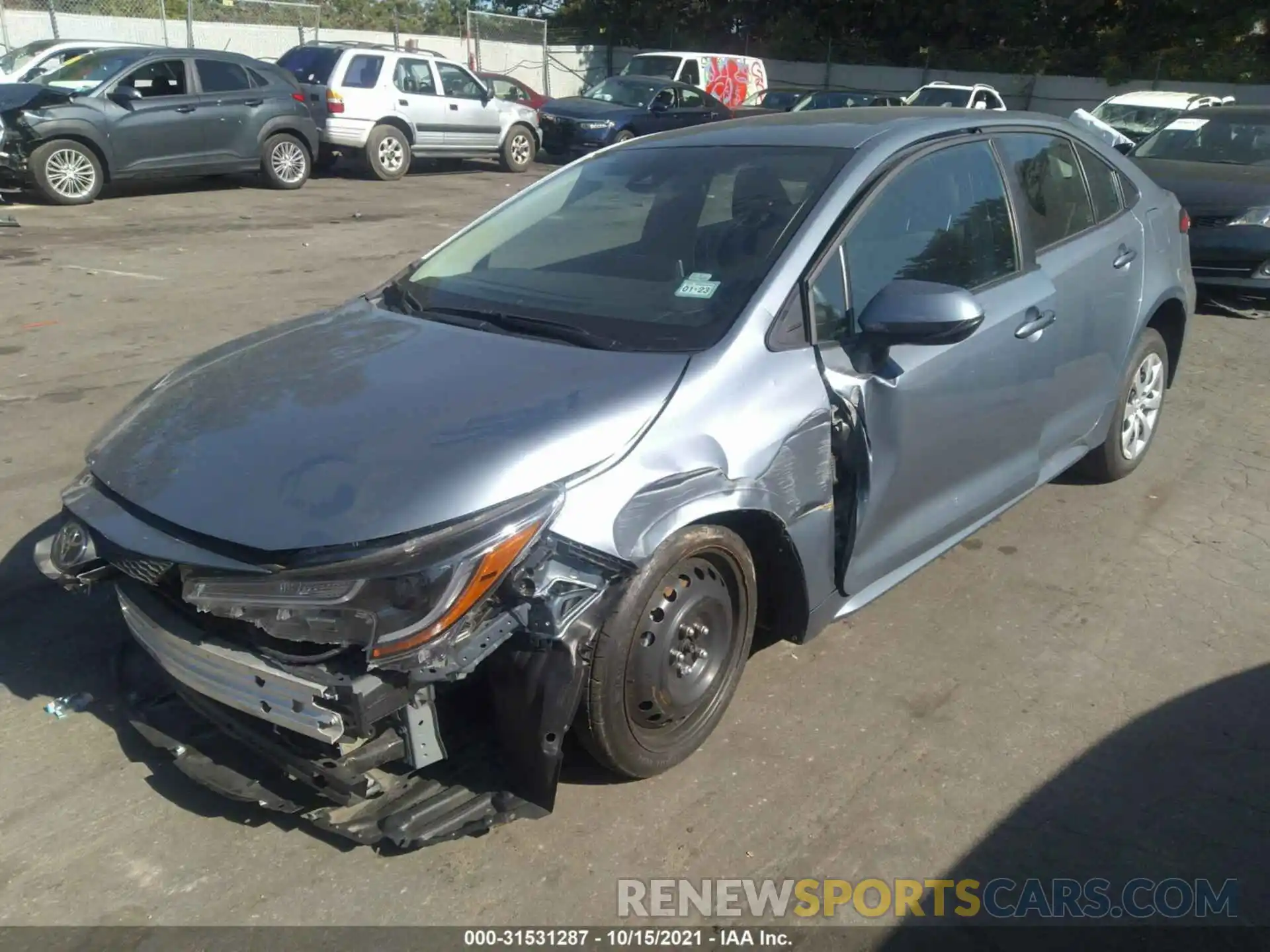 2 Photograph of a damaged car 5YFEPMAE6MP214571 TOYOTA COROLLA 2021