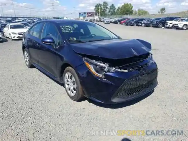 1 Photograph of a damaged car 5YFEPMAE6MP214828 TOYOTA COROLLA 2021