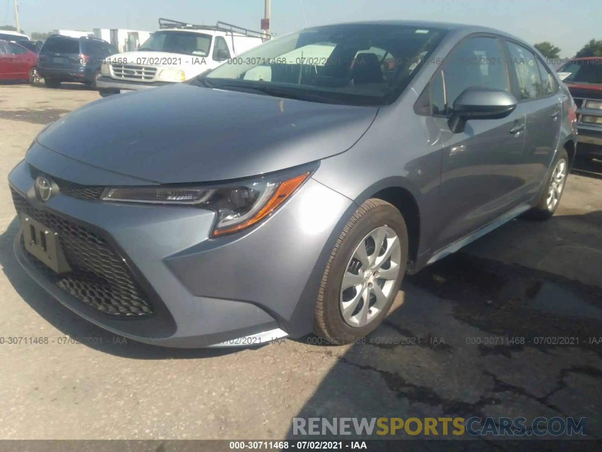 2 Photograph of a damaged car 5YFEPMAE6MP217471 TOYOTA COROLLA 2021