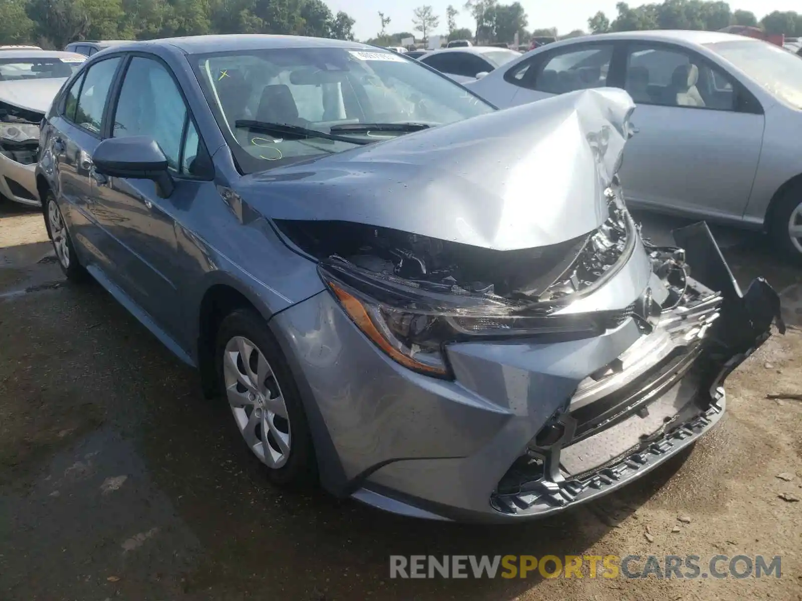 1 Photograph of a damaged car 5YFEPMAE6MP219155 TOYOTA COROLLA 2021