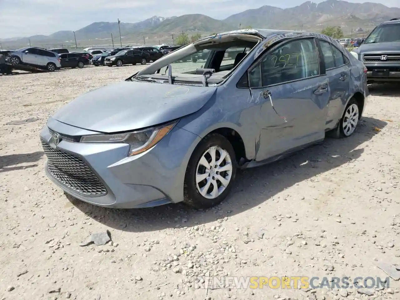 2 Photograph of a damaged car 5YFEPMAE6MP220659 TOYOTA COROLLA 2021