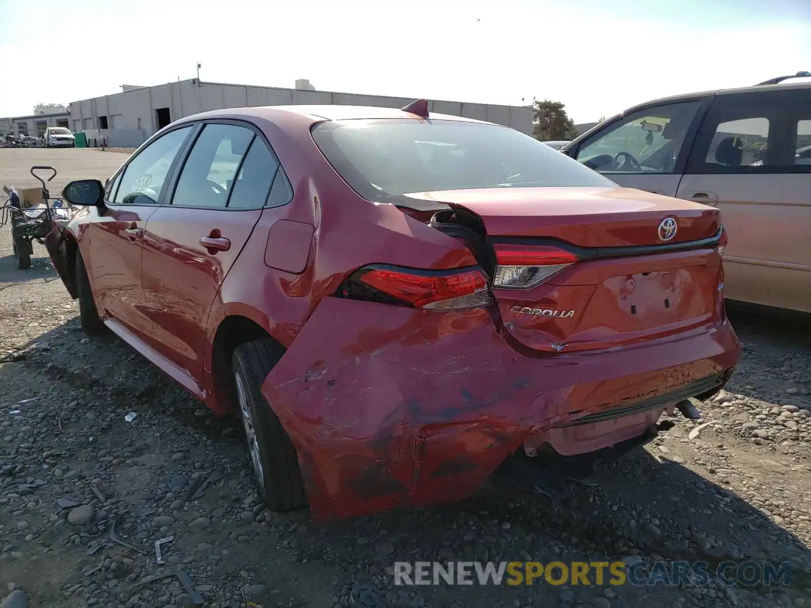 3 Photograph of a damaged car 5YFEPMAE6MP221813 TOYOTA COROLLA 2021