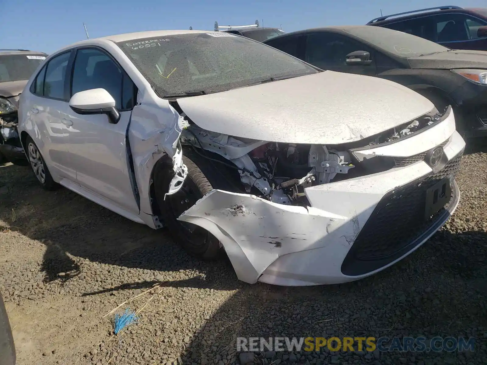 1 Photograph of a damaged car 5YFEPMAE6MP222217 TOYOTA COROLLA 2021