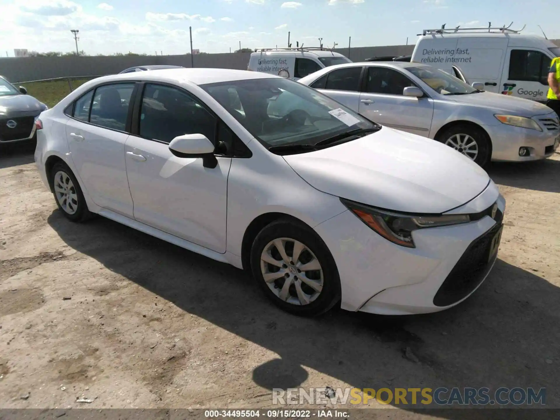 1 Photograph of a damaged car 5YFEPMAE6MP222377 TOYOTA COROLLA 2021