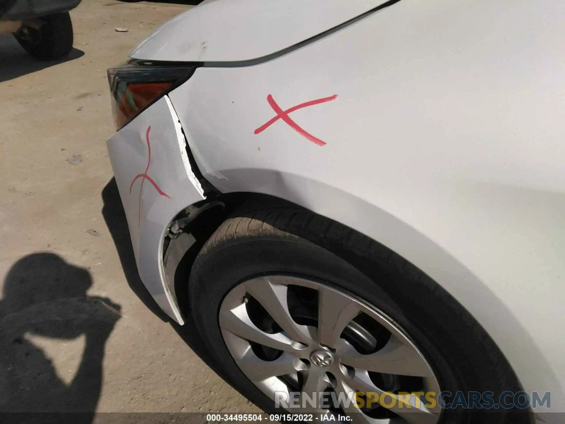 6 Photograph of a damaged car 5YFEPMAE6MP222377 TOYOTA COROLLA 2021