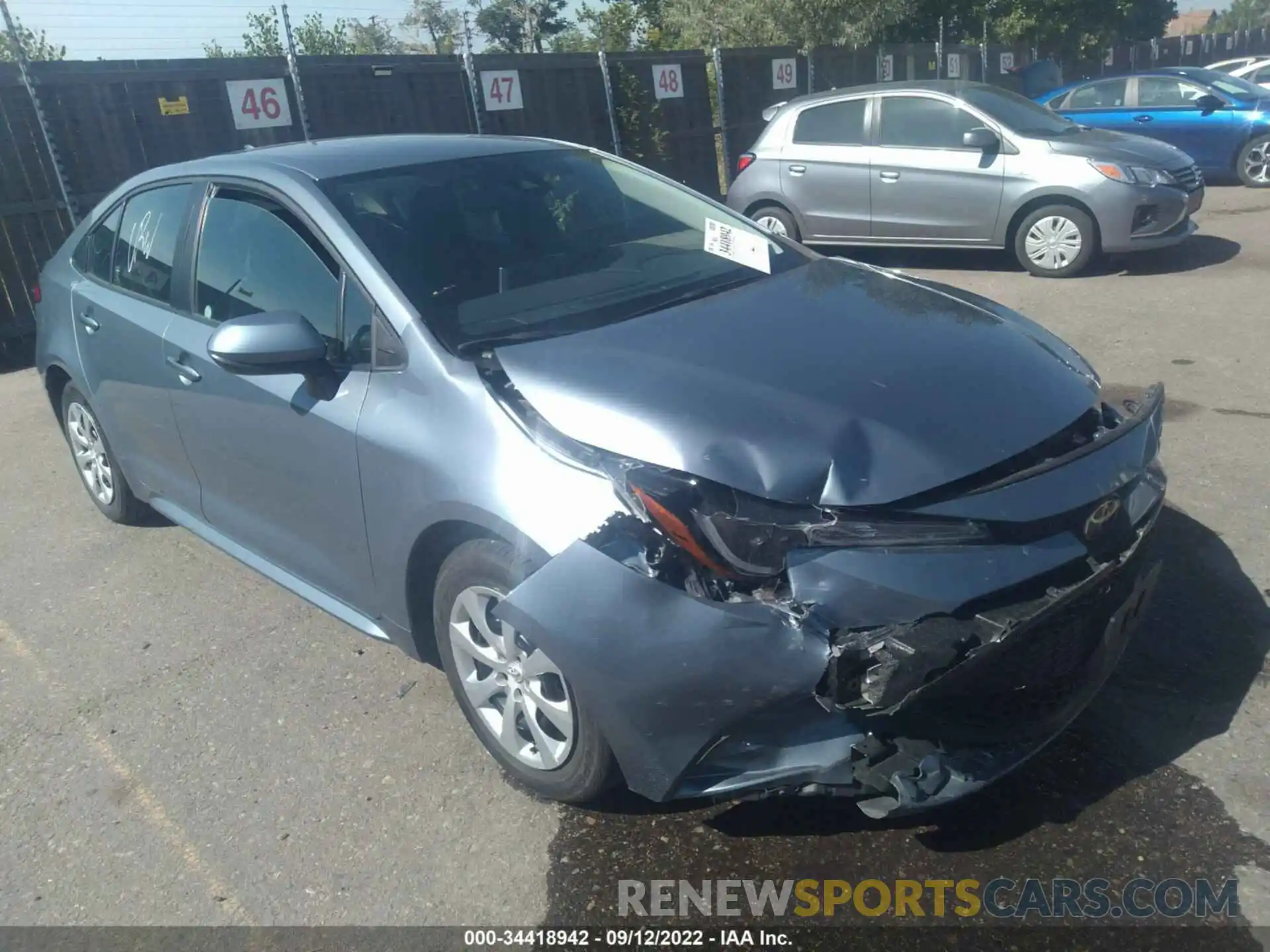 1 Photograph of a damaged car 5YFEPMAE6MP223366 TOYOTA COROLLA 2021