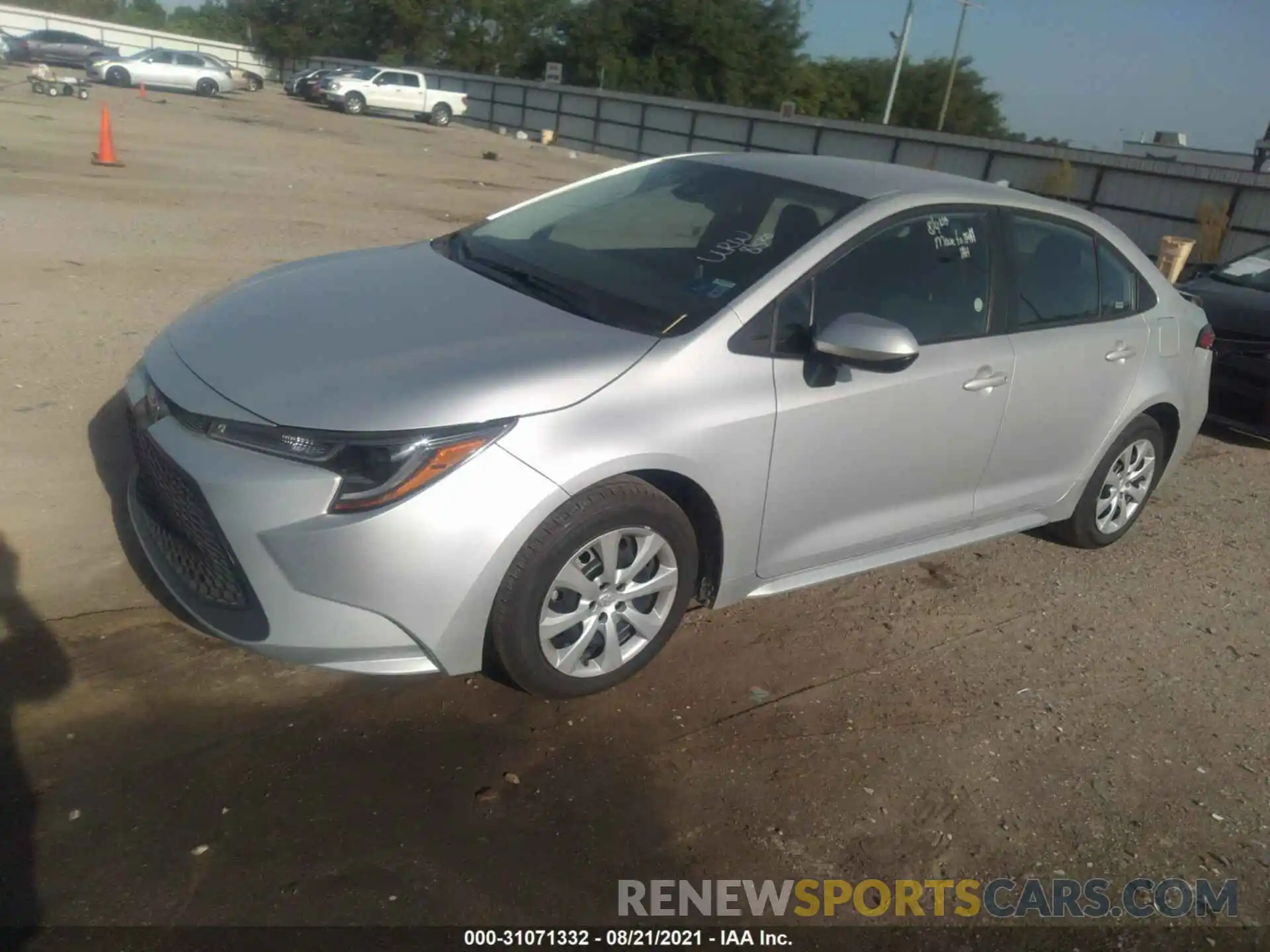 2 Photograph of a damaged car 5YFEPMAE6MP224324 TOYOTA COROLLA 2021