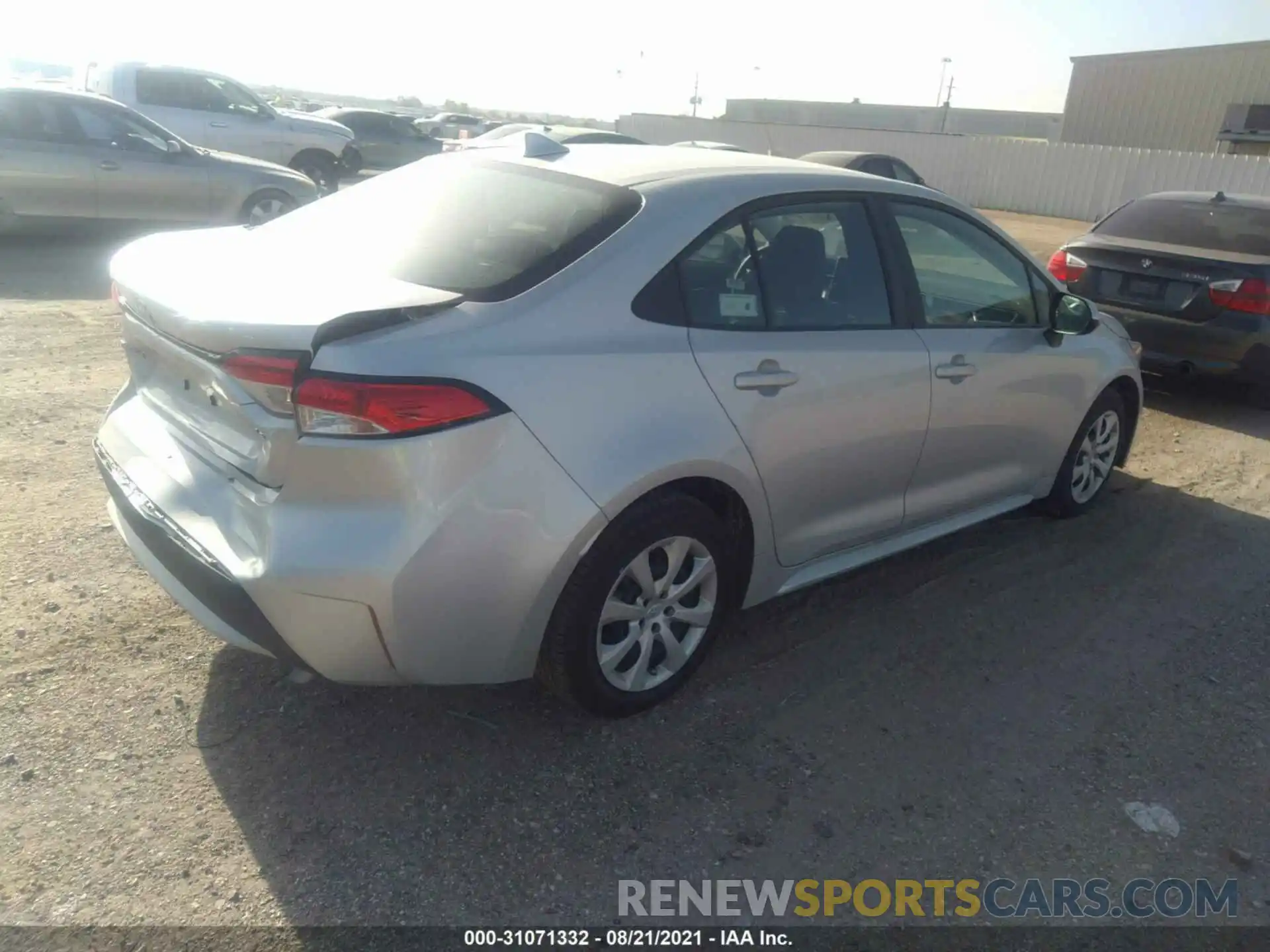 4 Photograph of a damaged car 5YFEPMAE6MP224324 TOYOTA COROLLA 2021