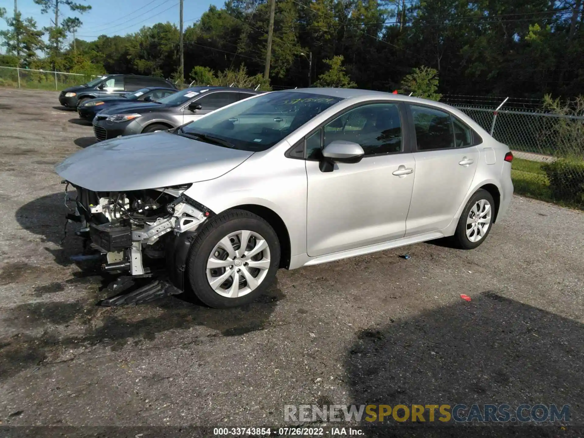 2 Photograph of a damaged car 5YFEPMAE6MP224663 TOYOTA COROLLA 2021