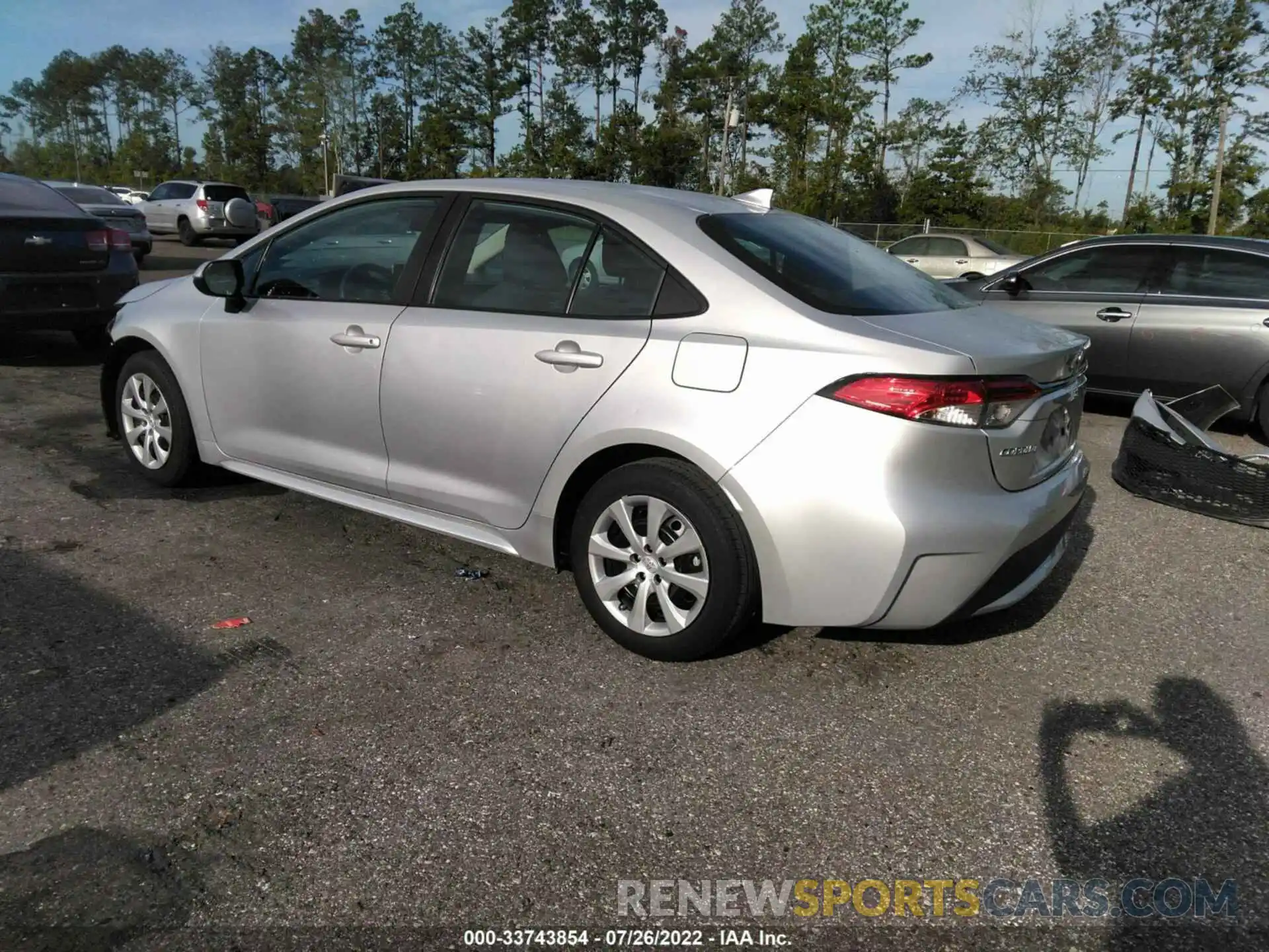 3 Photograph of a damaged car 5YFEPMAE6MP224663 TOYOTA COROLLA 2021