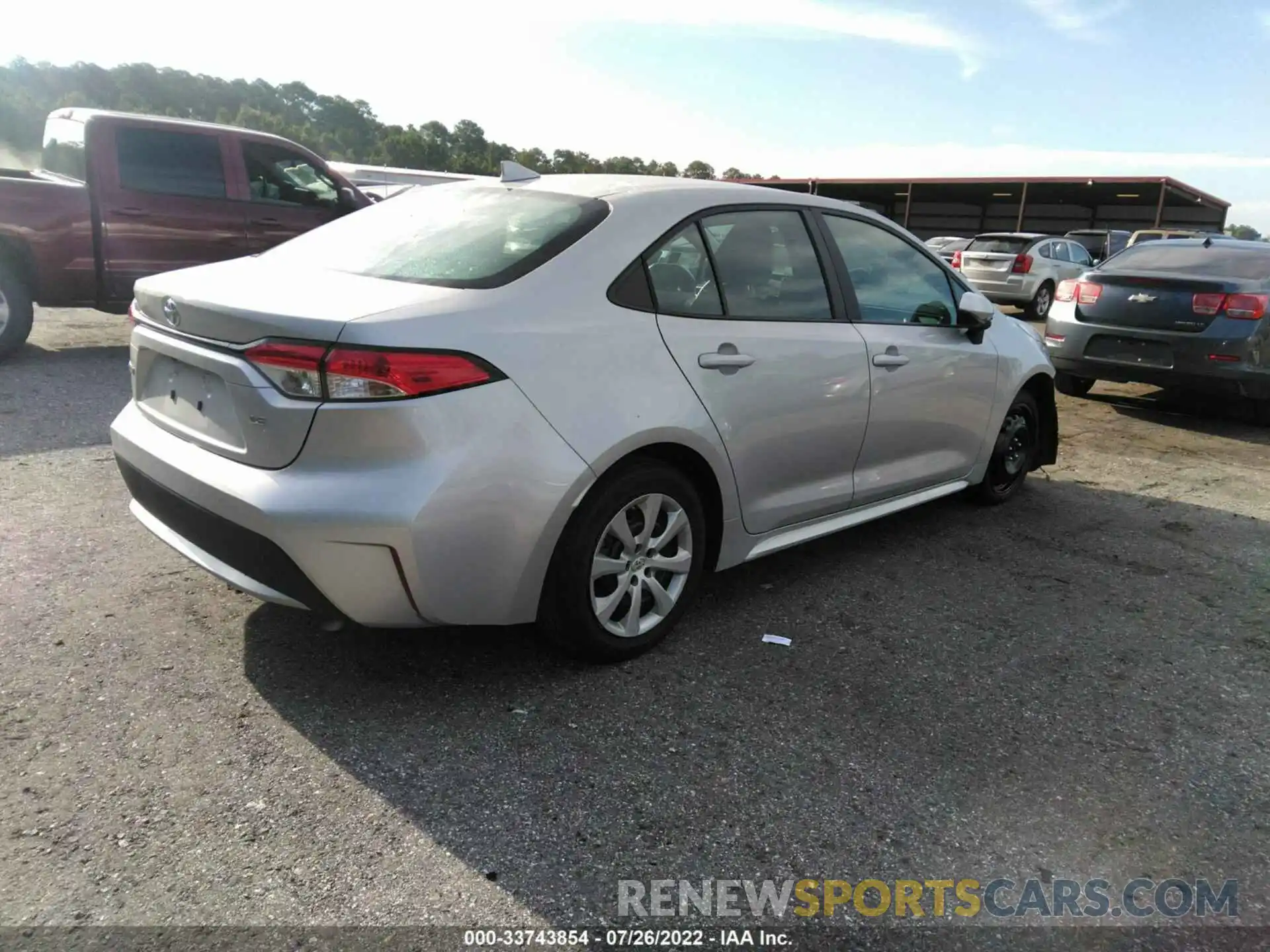 4 Photograph of a damaged car 5YFEPMAE6MP224663 TOYOTA COROLLA 2021