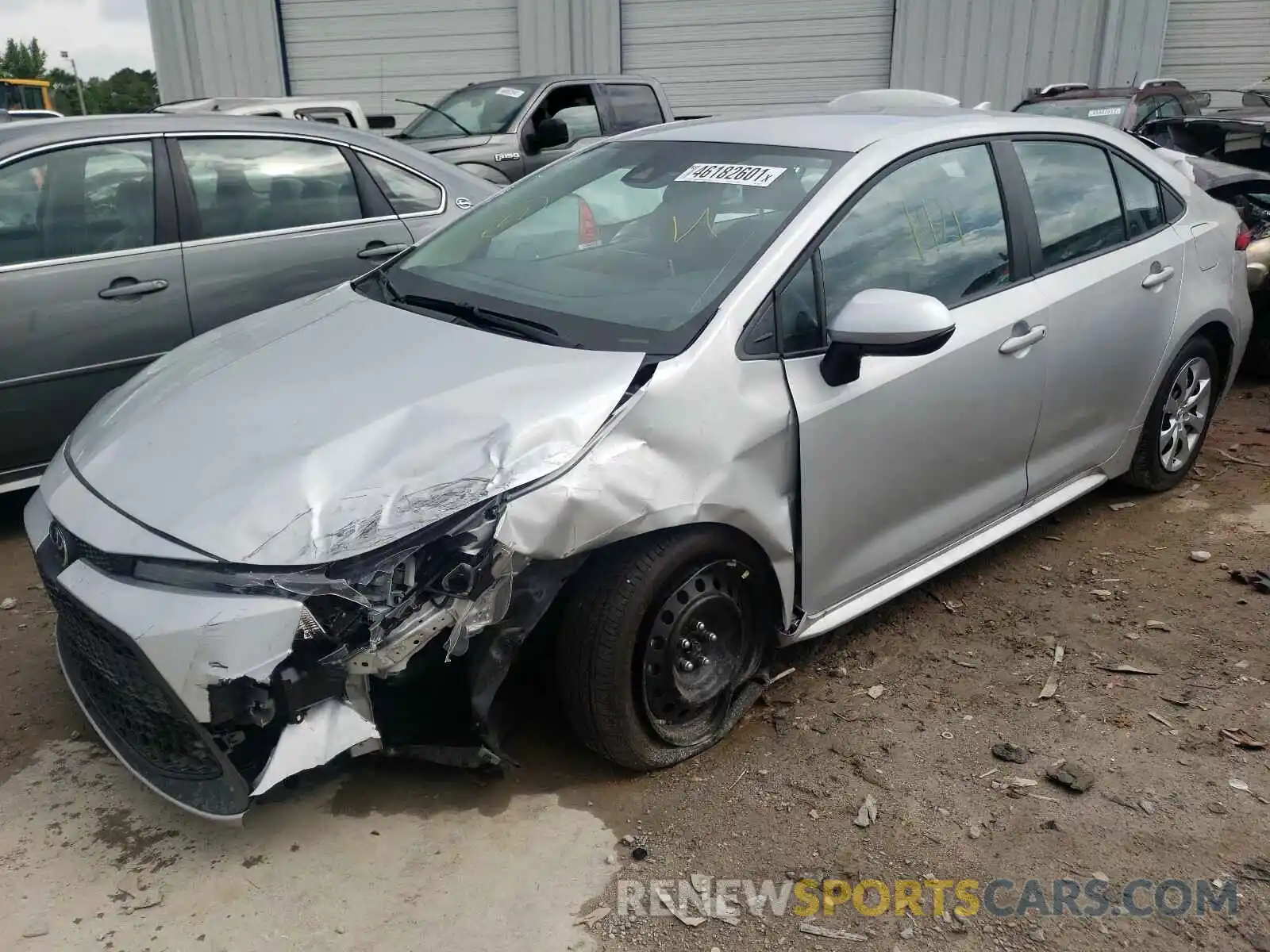 2 Photograph of a damaged car 5YFEPMAE6MP224727 TOYOTA COROLLA 2021