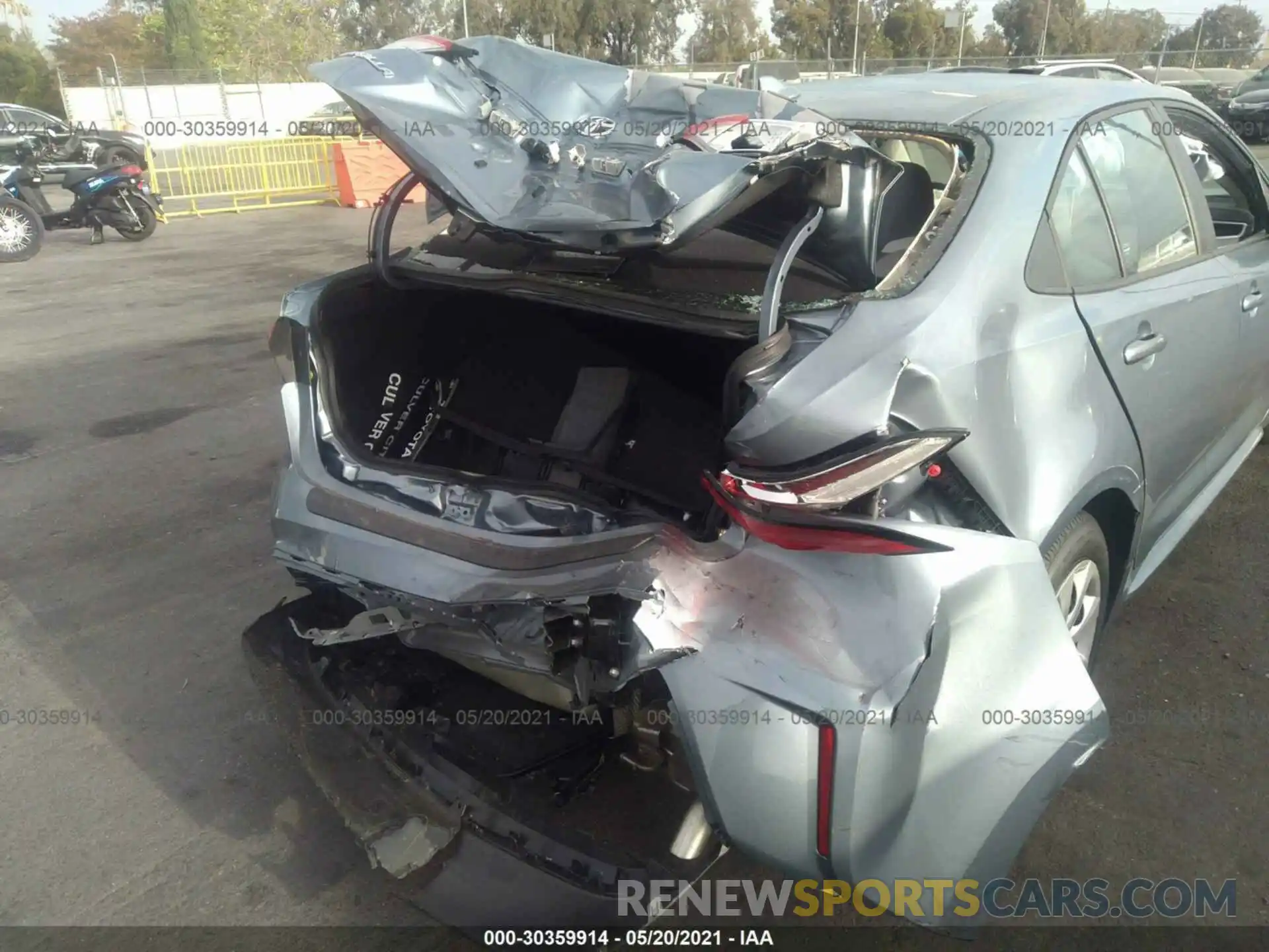 6 Photograph of a damaged car 5YFEPMAE6MP225120 TOYOTA COROLLA 2021