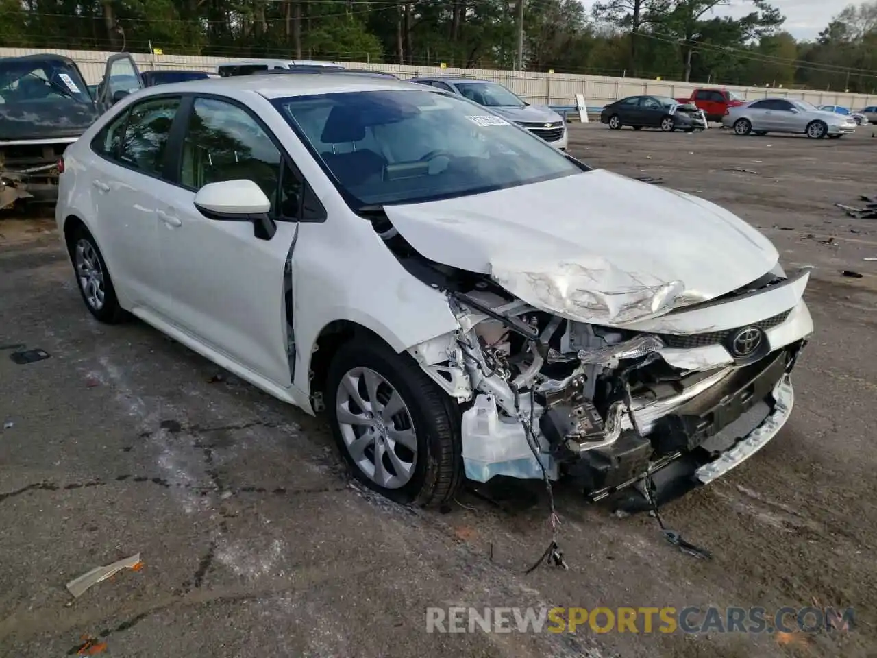 1 Photograph of a damaged car 5YFEPMAE6MP226459 TOYOTA COROLLA 2021