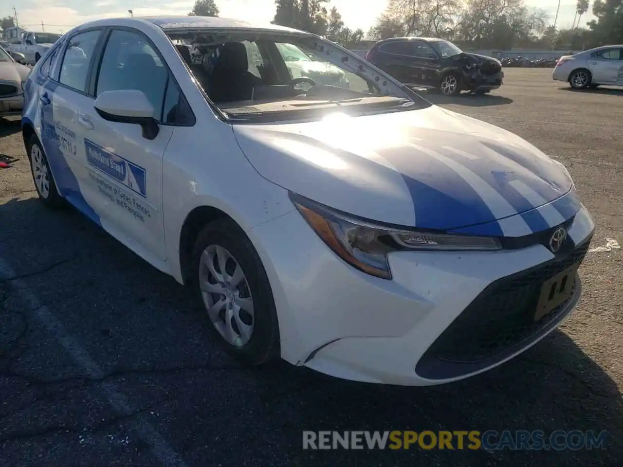 1 Photograph of a damaged car 5YFEPMAE6MP229751 TOYOTA COROLLA 2021